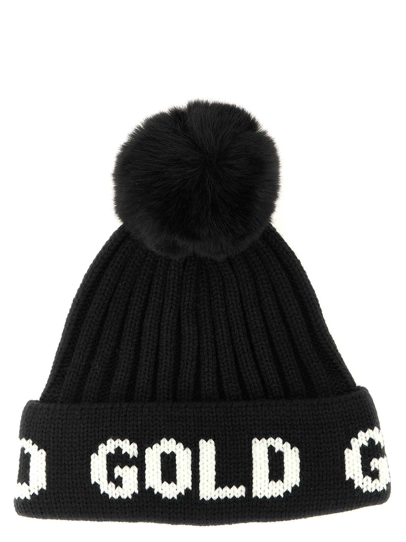 GOLDBERGH Black Marabou Women's Beanie