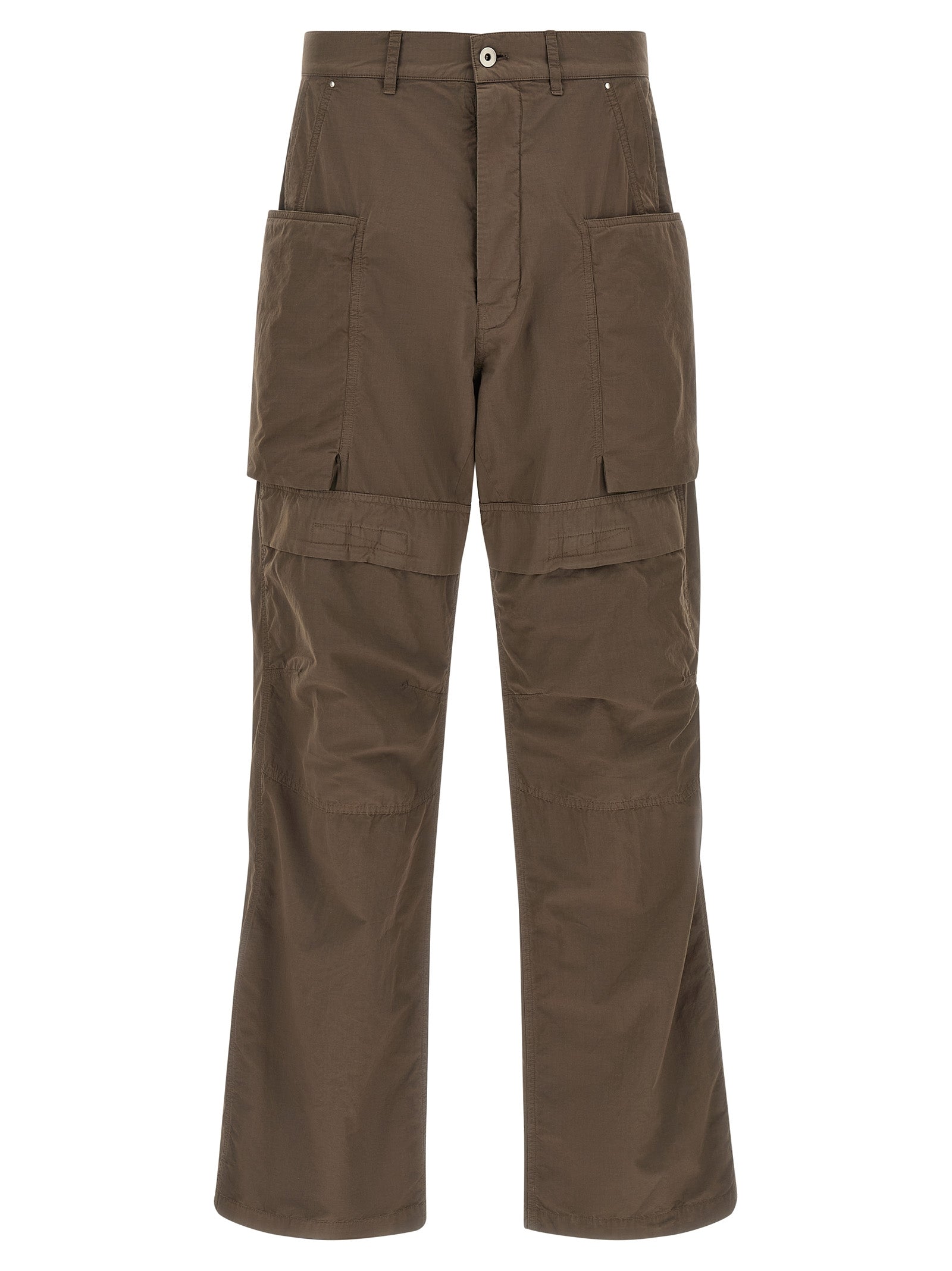 DRKSHDW Brown Cotton Cargo Men's Pants