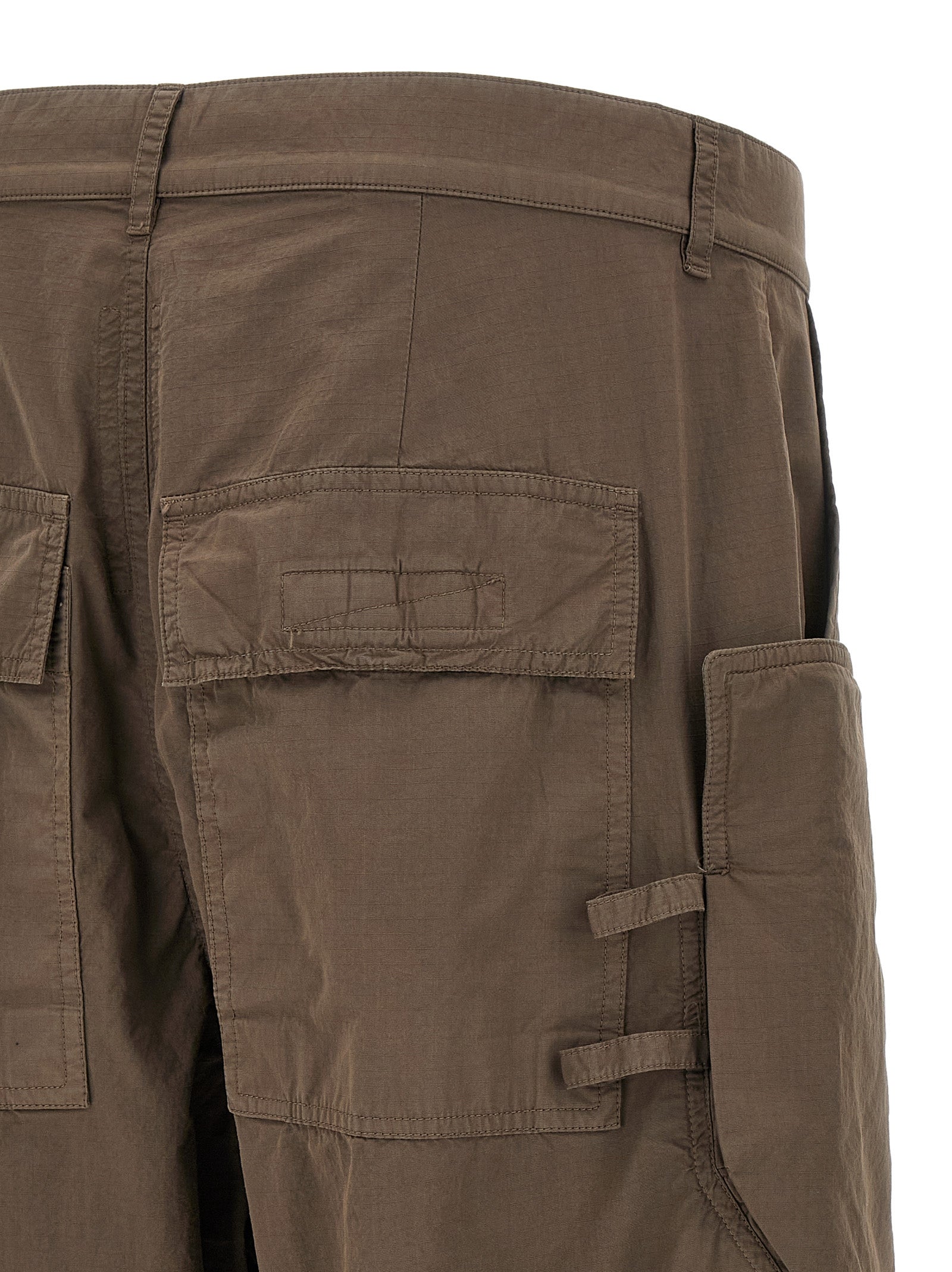 DRKSHDW Brown Cotton Cargo Men's Pants