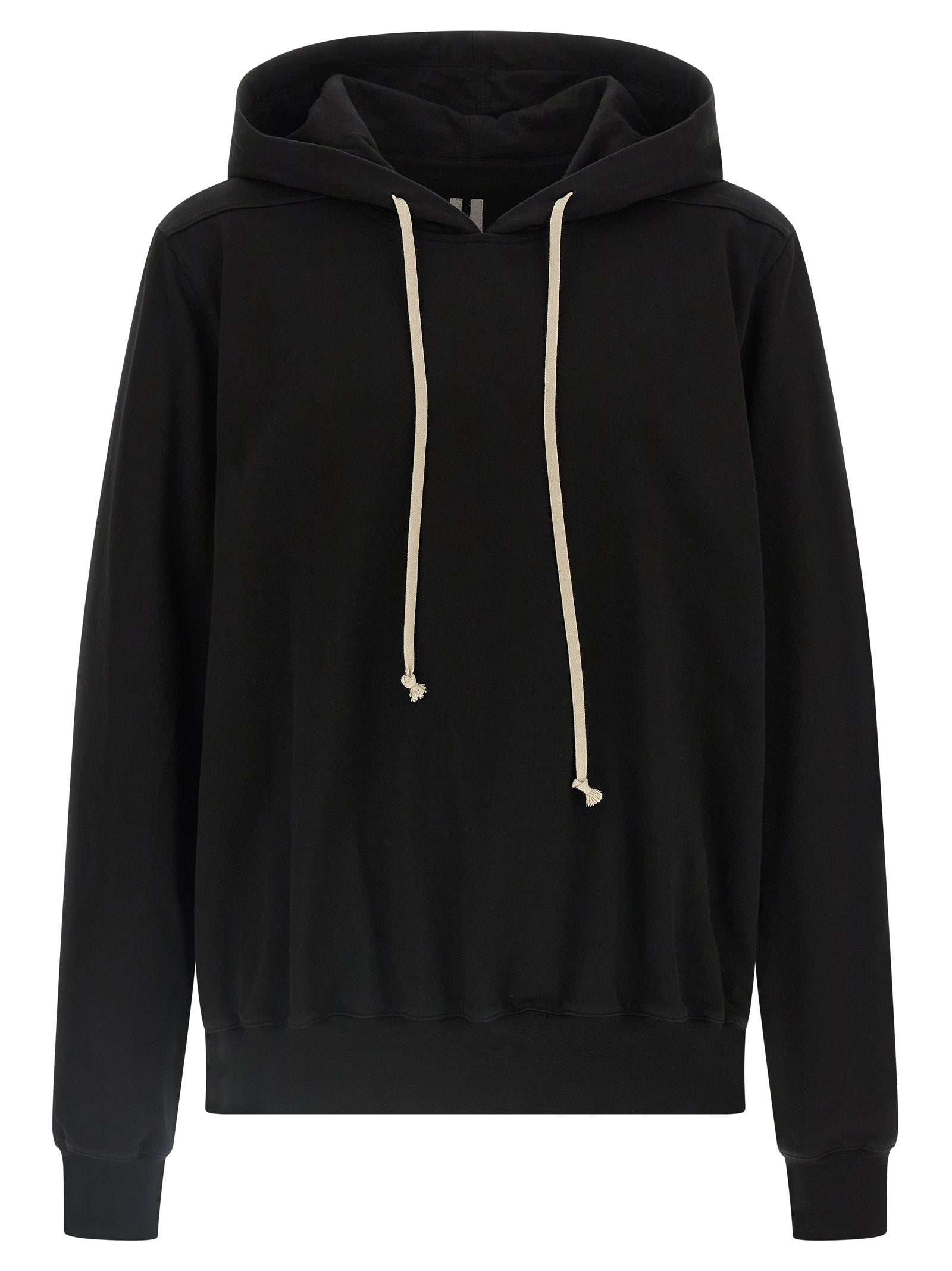 Rick Owens Black Cotton Men's Sweatshirt