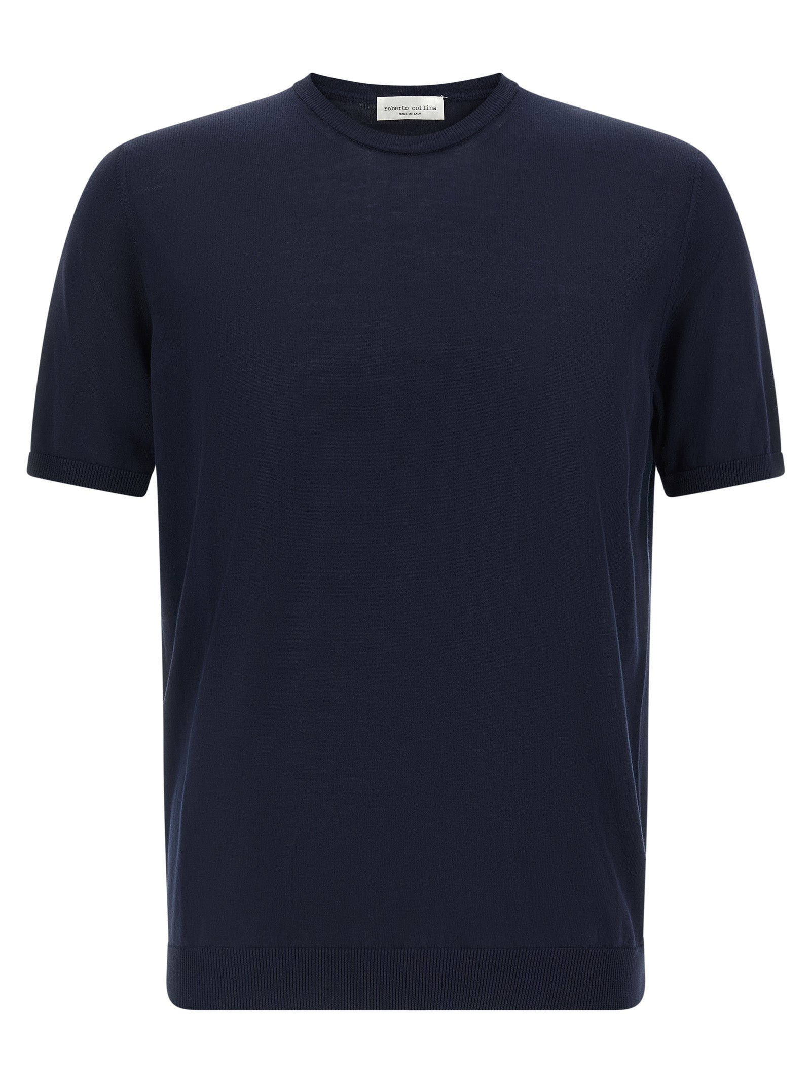Roberto Collina Blue Cotton Men's Cardigan