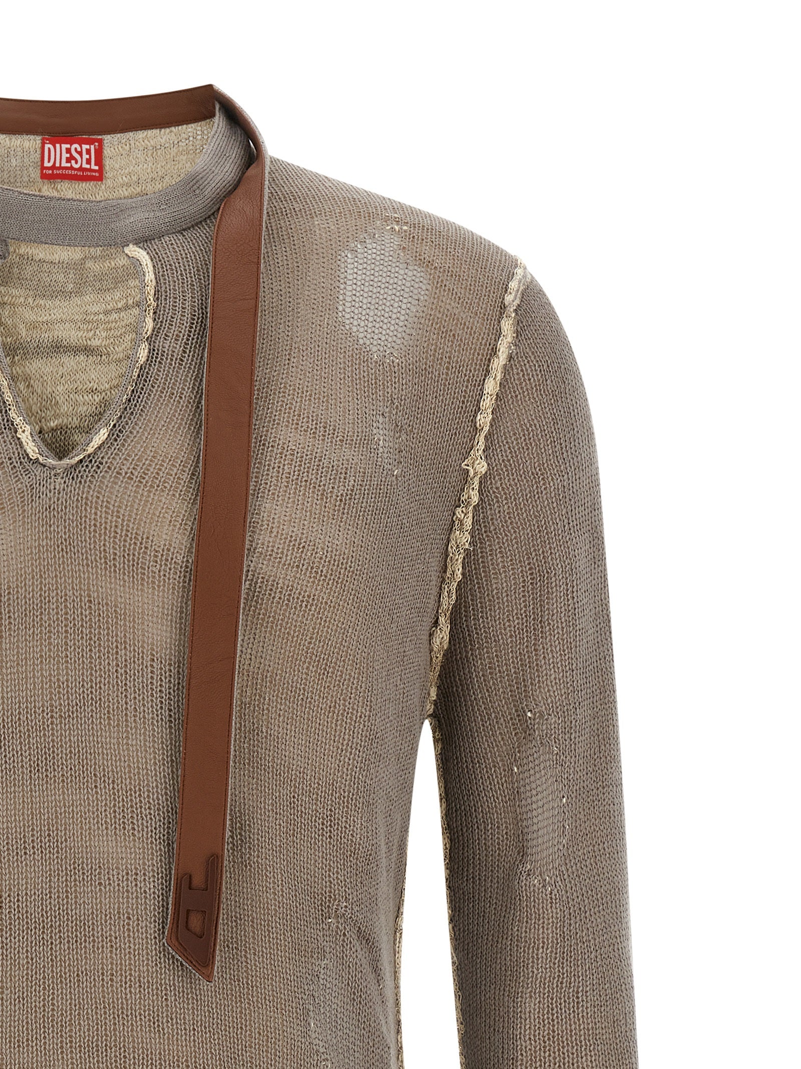 Diesel Gray Cotton Men's Cardigan