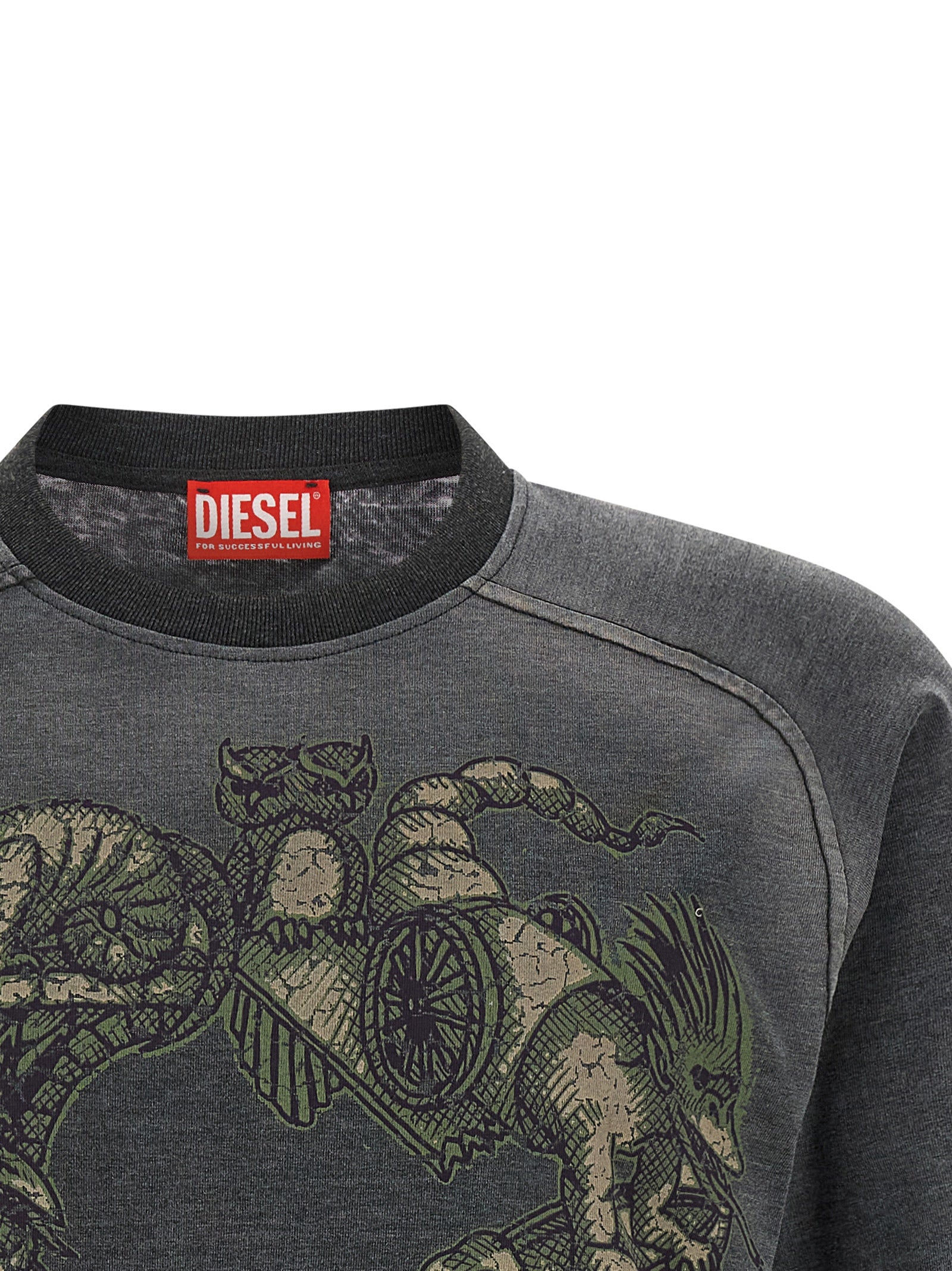 Diesel Gray Cotton Men's Sportswear
