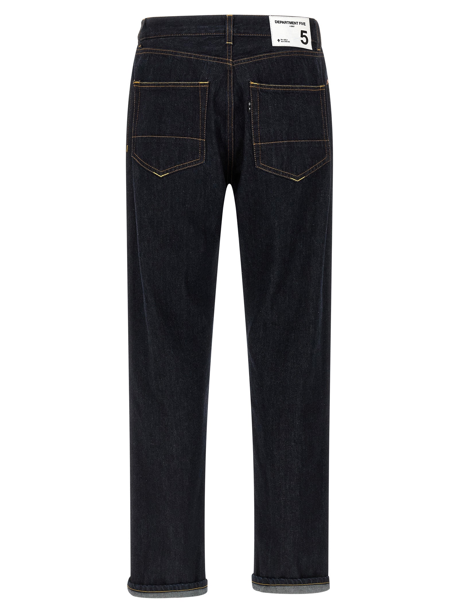 Department 5 Blue Cotton Straight-Leg Men's Jeans