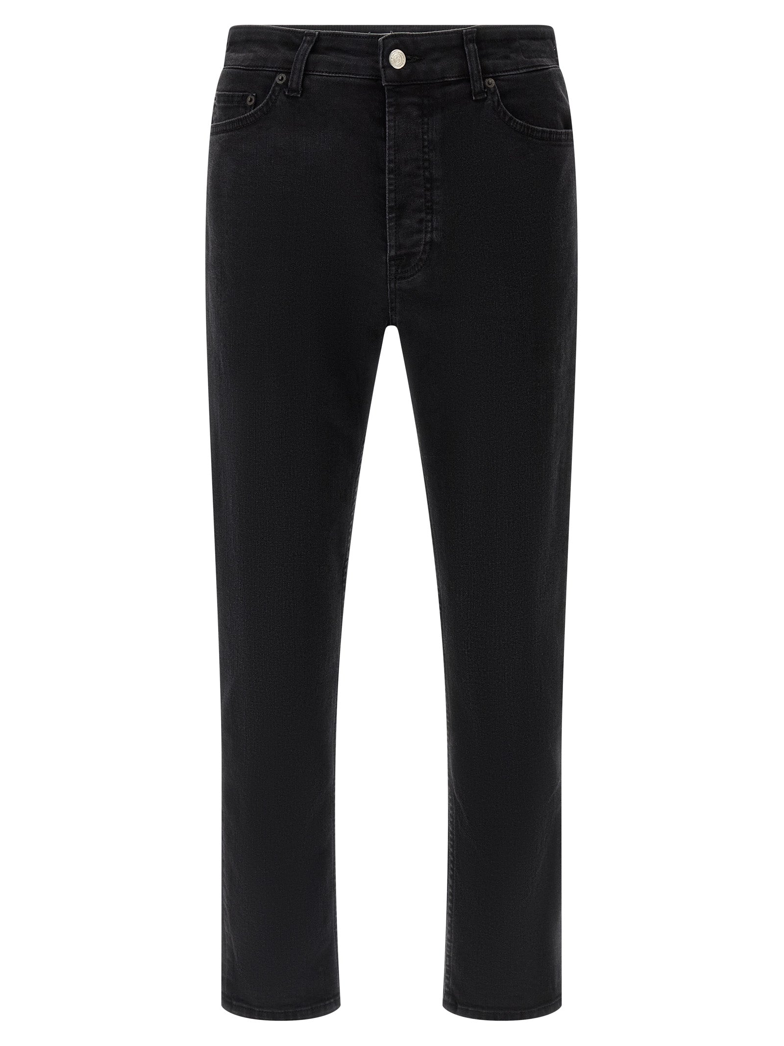 Department 5 Black Cotton Cropped Men's Jeans