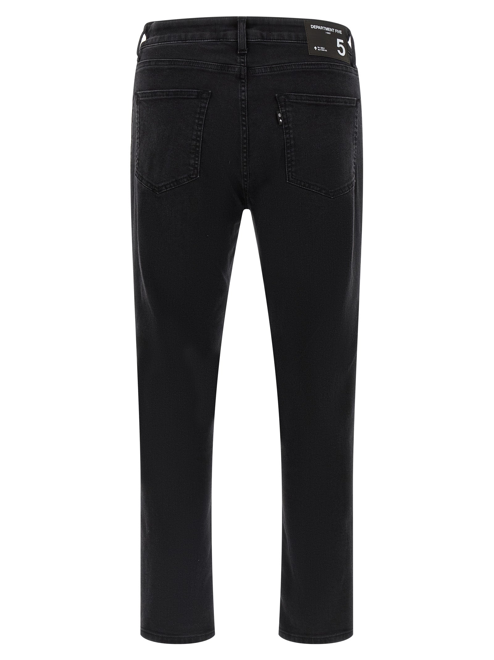 Department 5 Black Cotton Cropped Men's Jeans