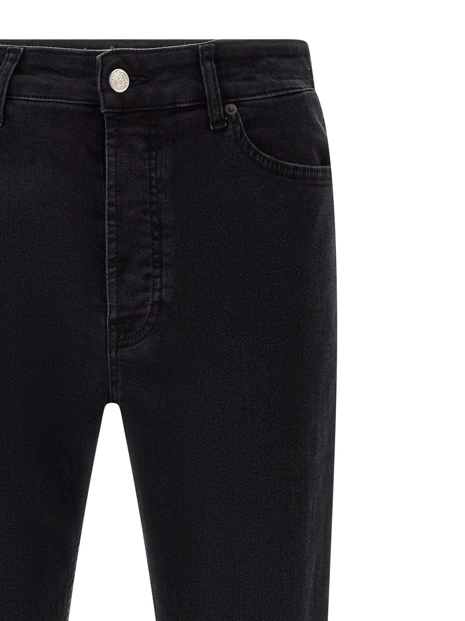 Department 5 Black Cotton Cropped Men's Jeans