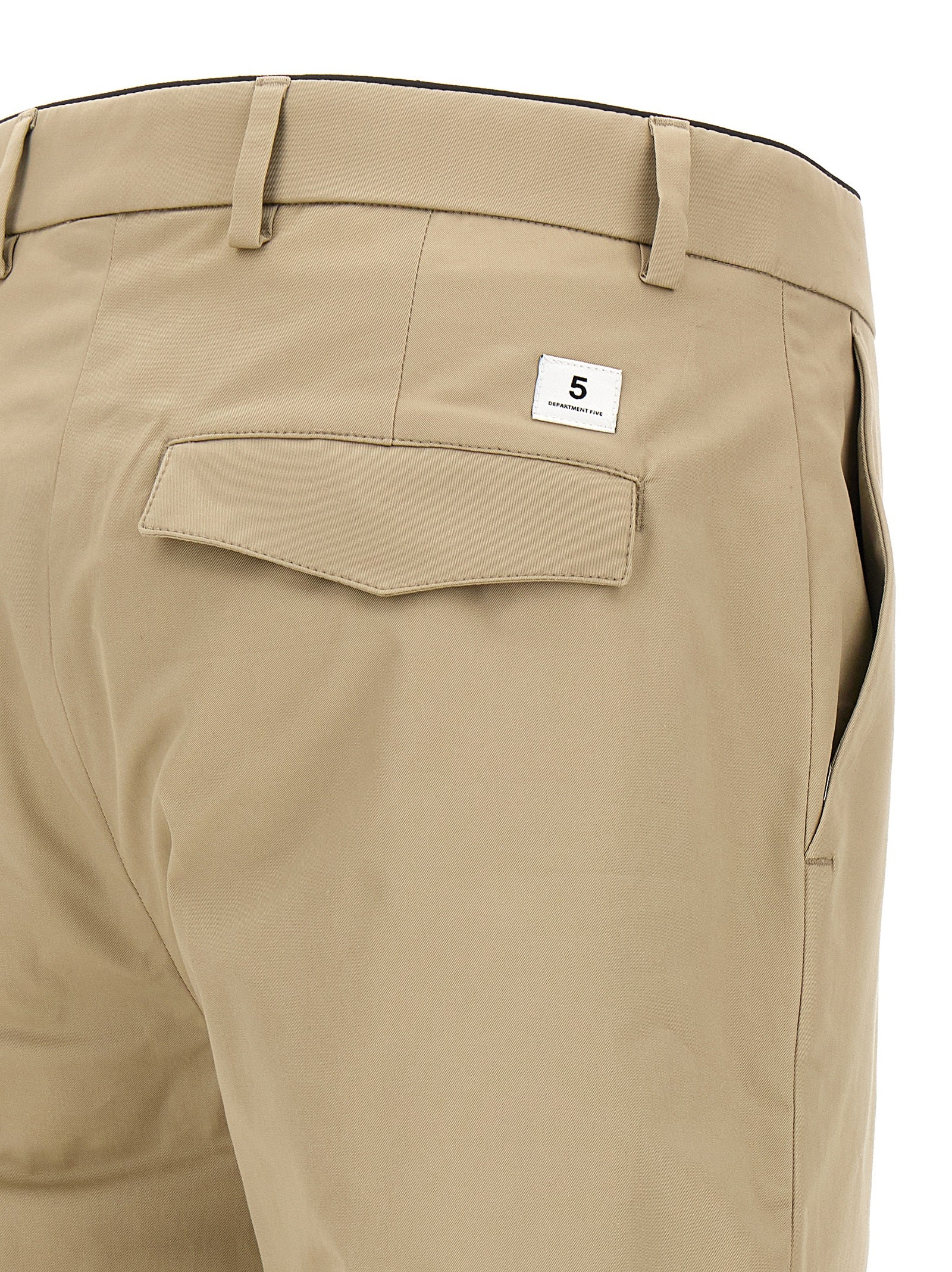 Department 5 Beige Cotton Cropped Men's Pants