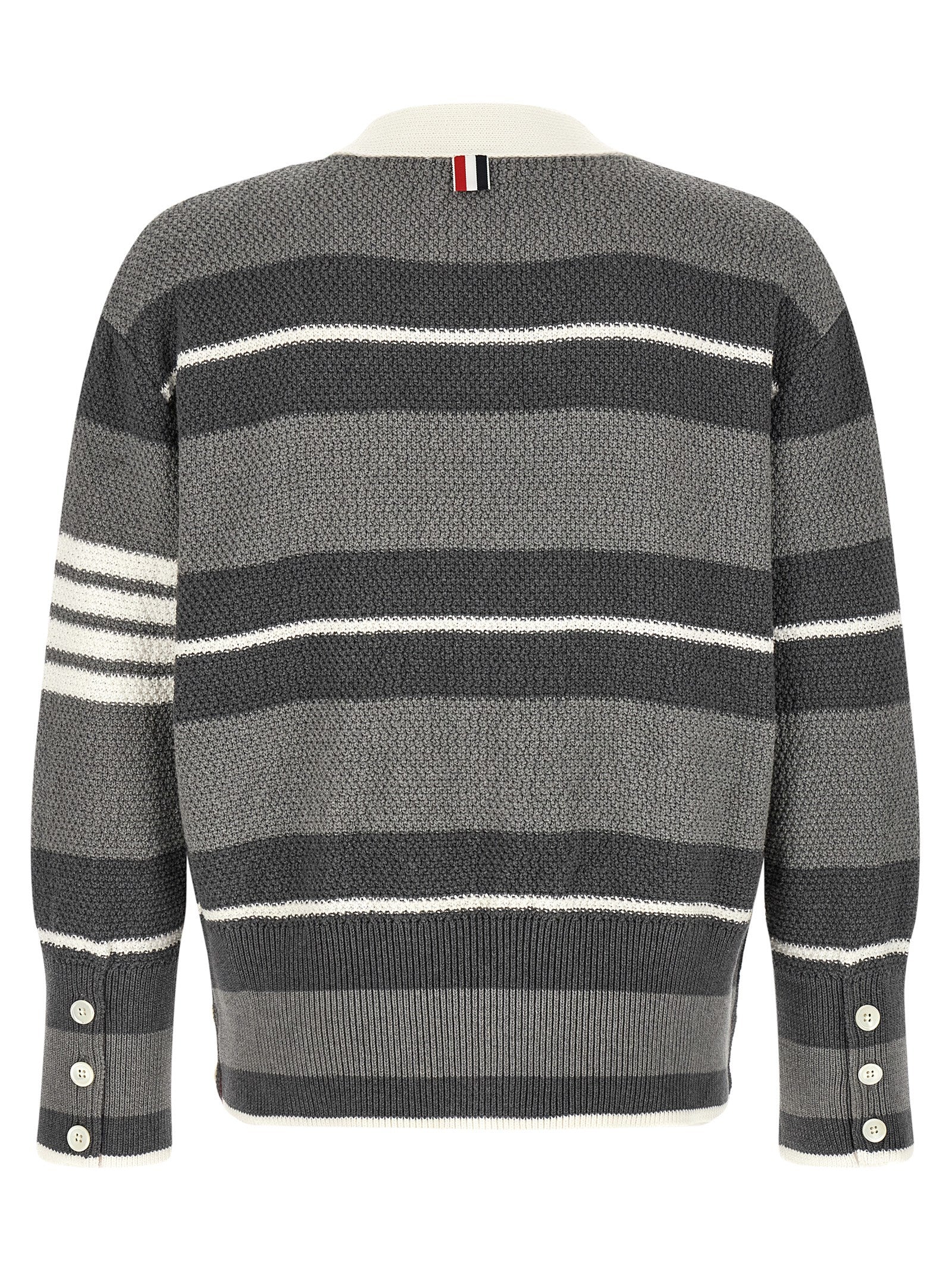 Thom Browne Gray Cotton Men's Cardigan