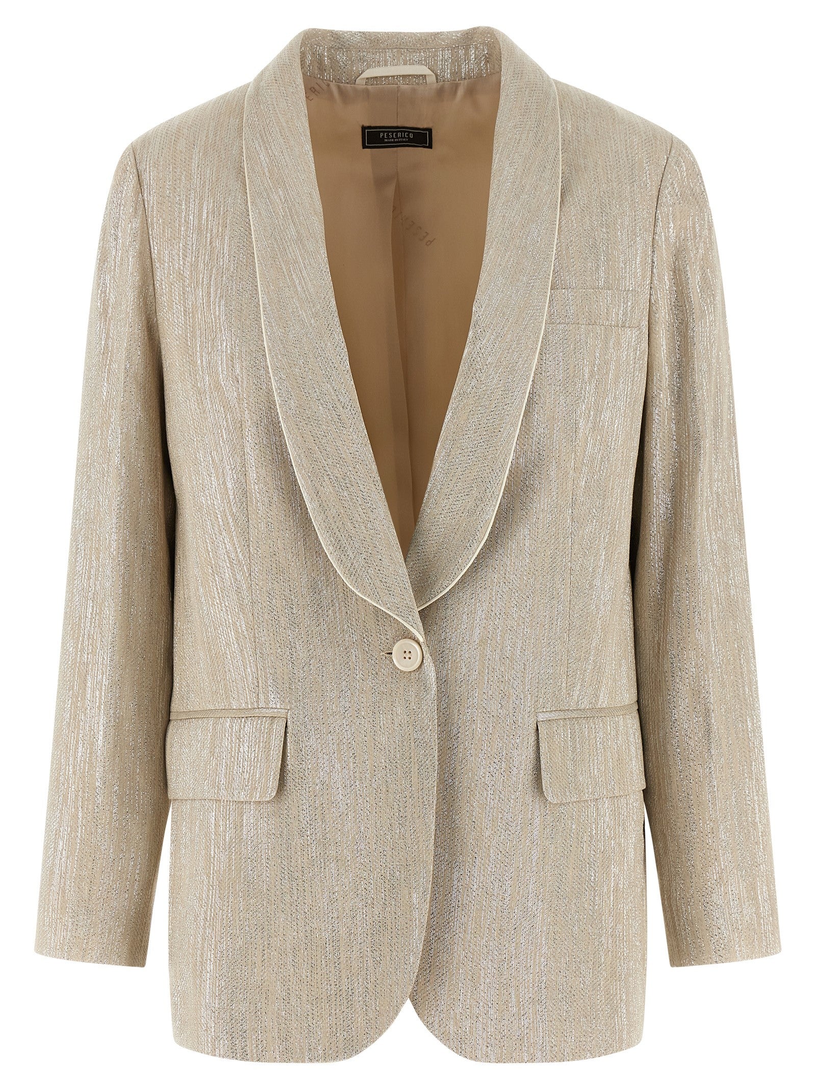 Peserico Beige Viscose Women's Blazer