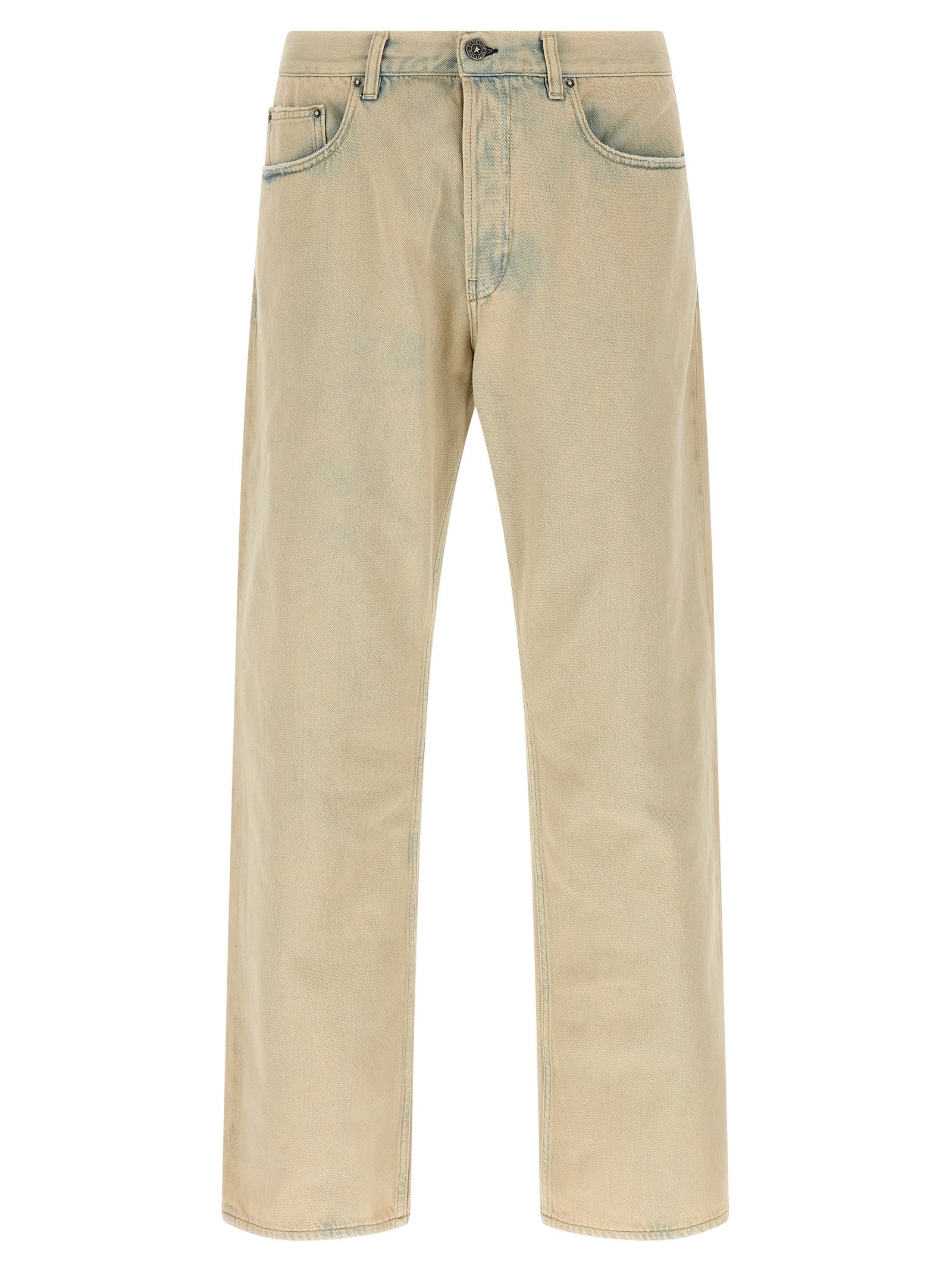 Golden Goose Beige Cotton Jeans Men's Denim