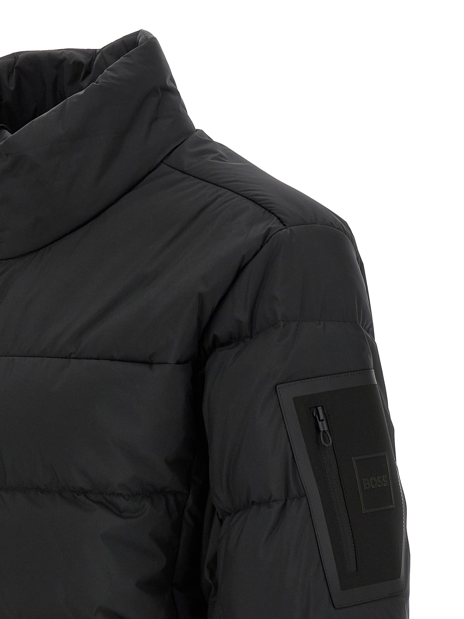 Hugo Boss Black Polyester Full-Length Men's Jacket