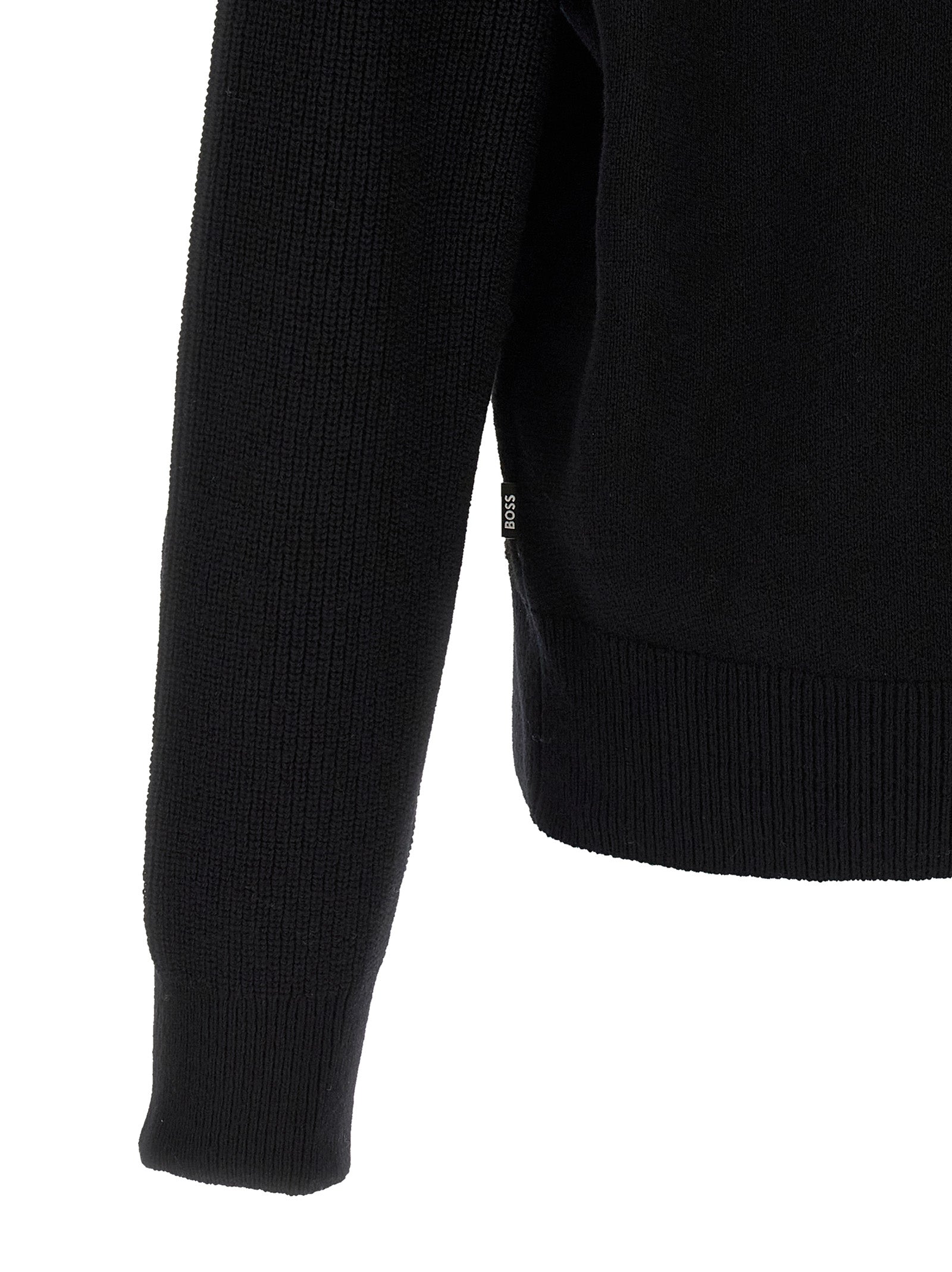Hugo Boss Black Virgin Wool Men's Cardigan