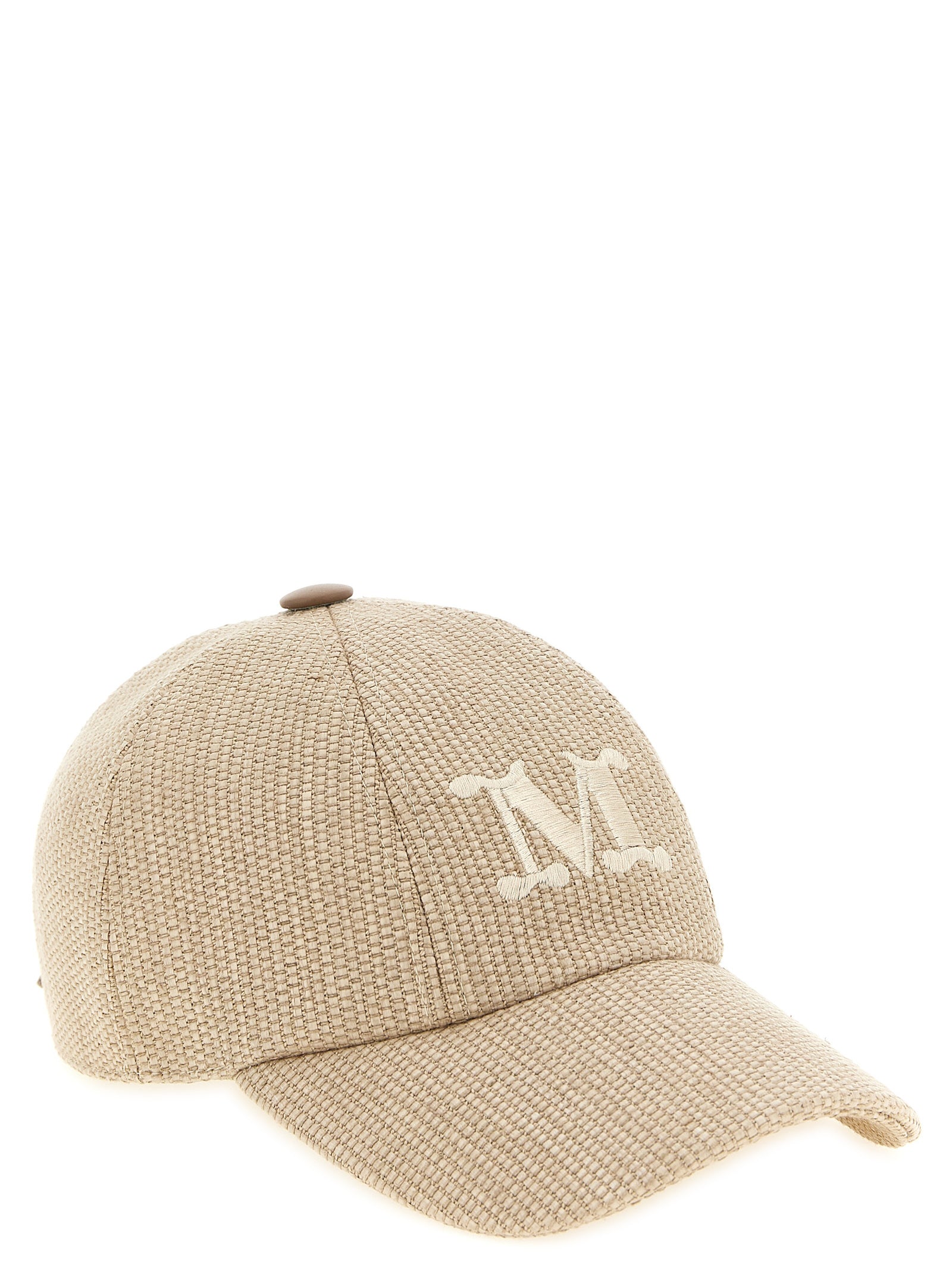 Max Mara Beige Cotton Cap (Baseball Women's Hat)