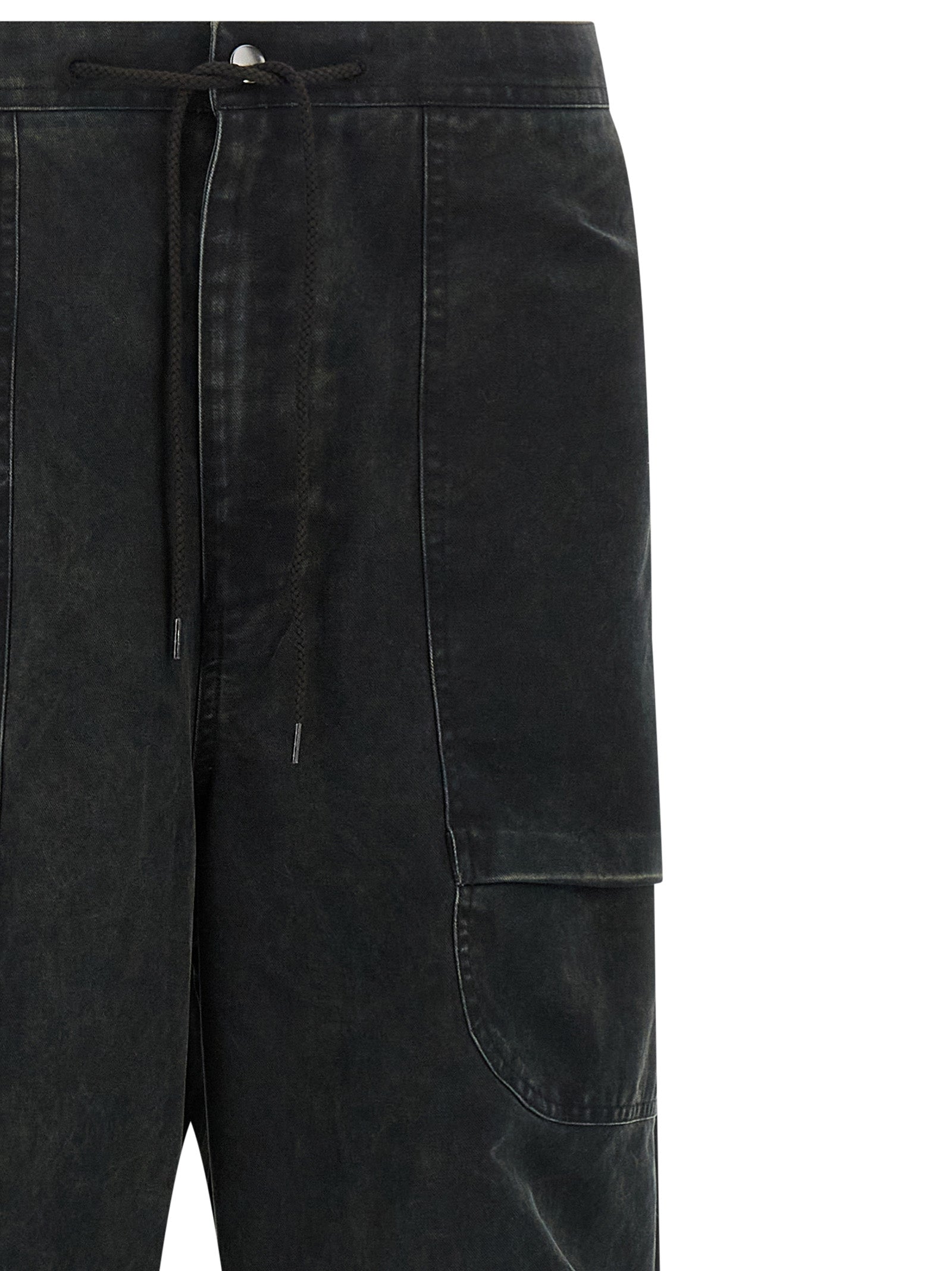 Entire Studios Black Cotton Cargo Men's Pants