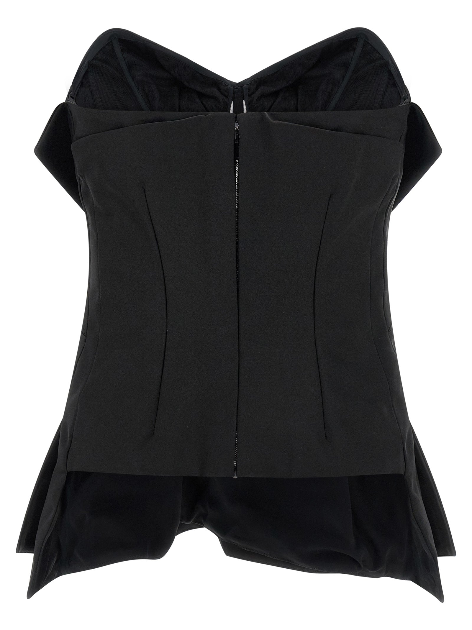 Alexander McQueen Black Polyester Tank Women's Tops
