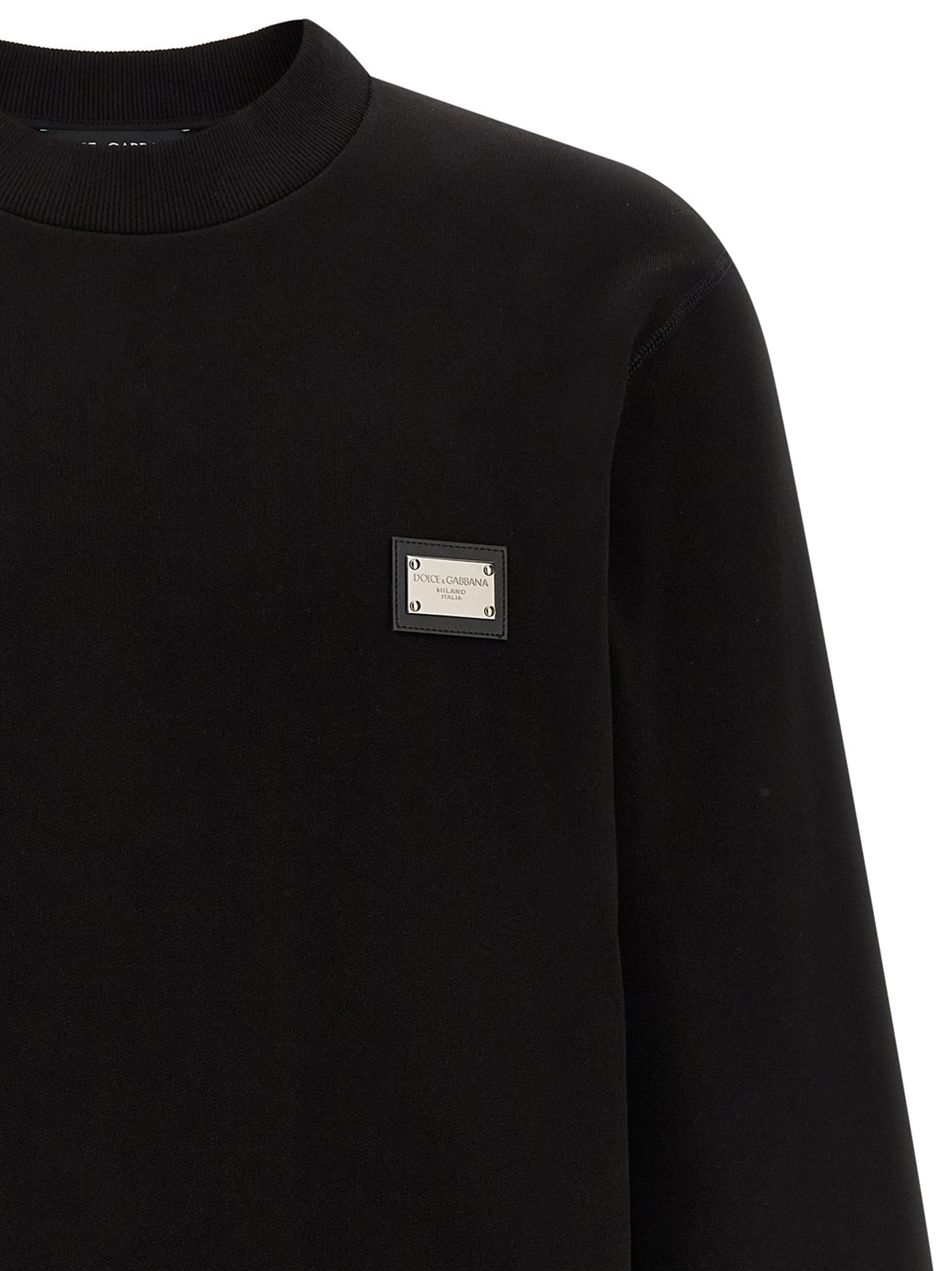 Dolce & Gabbana Black Cotton Men's Sweatshirt