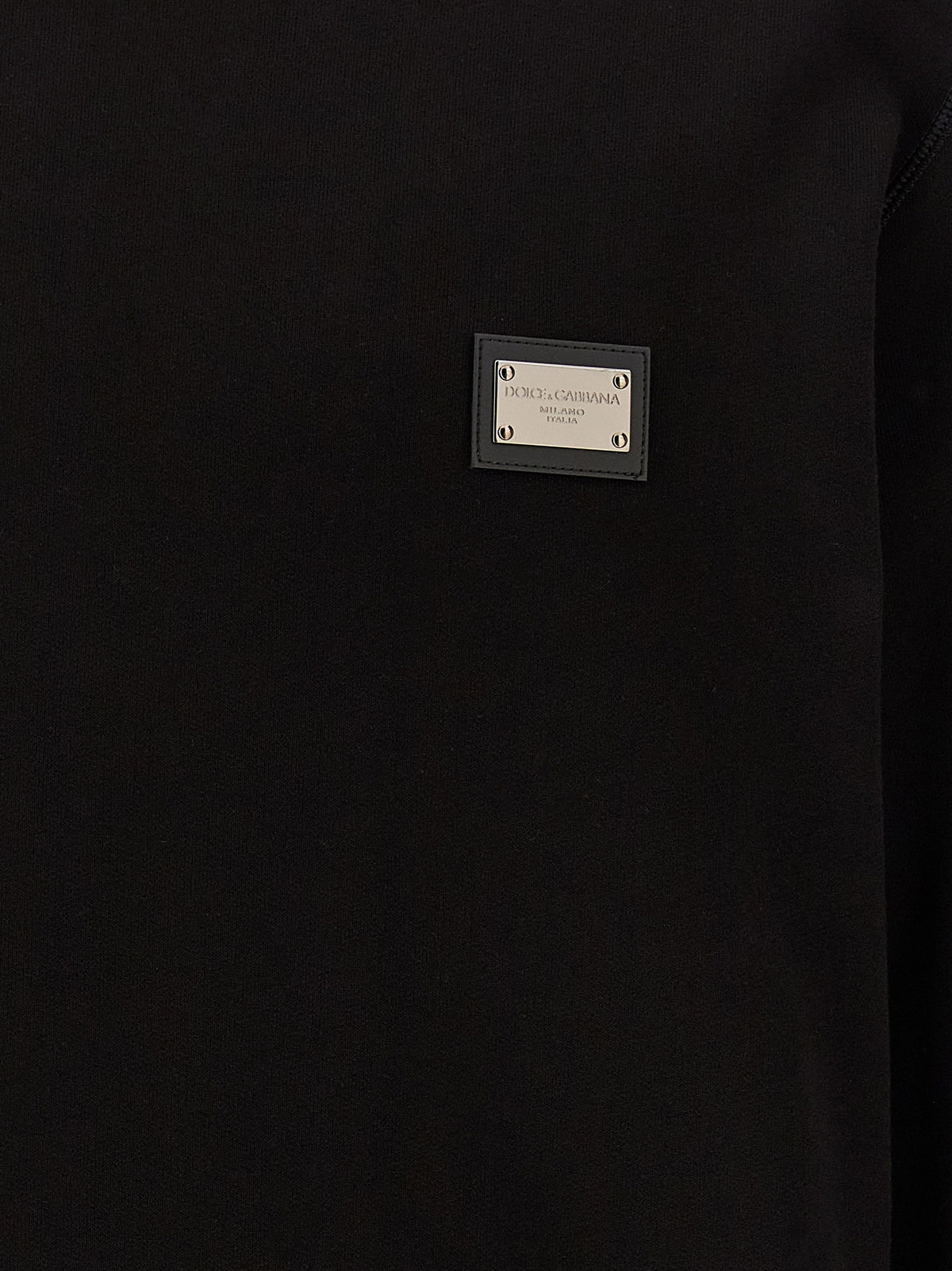 Dolce & Gabbana Black Cotton Men's Sweatshirt