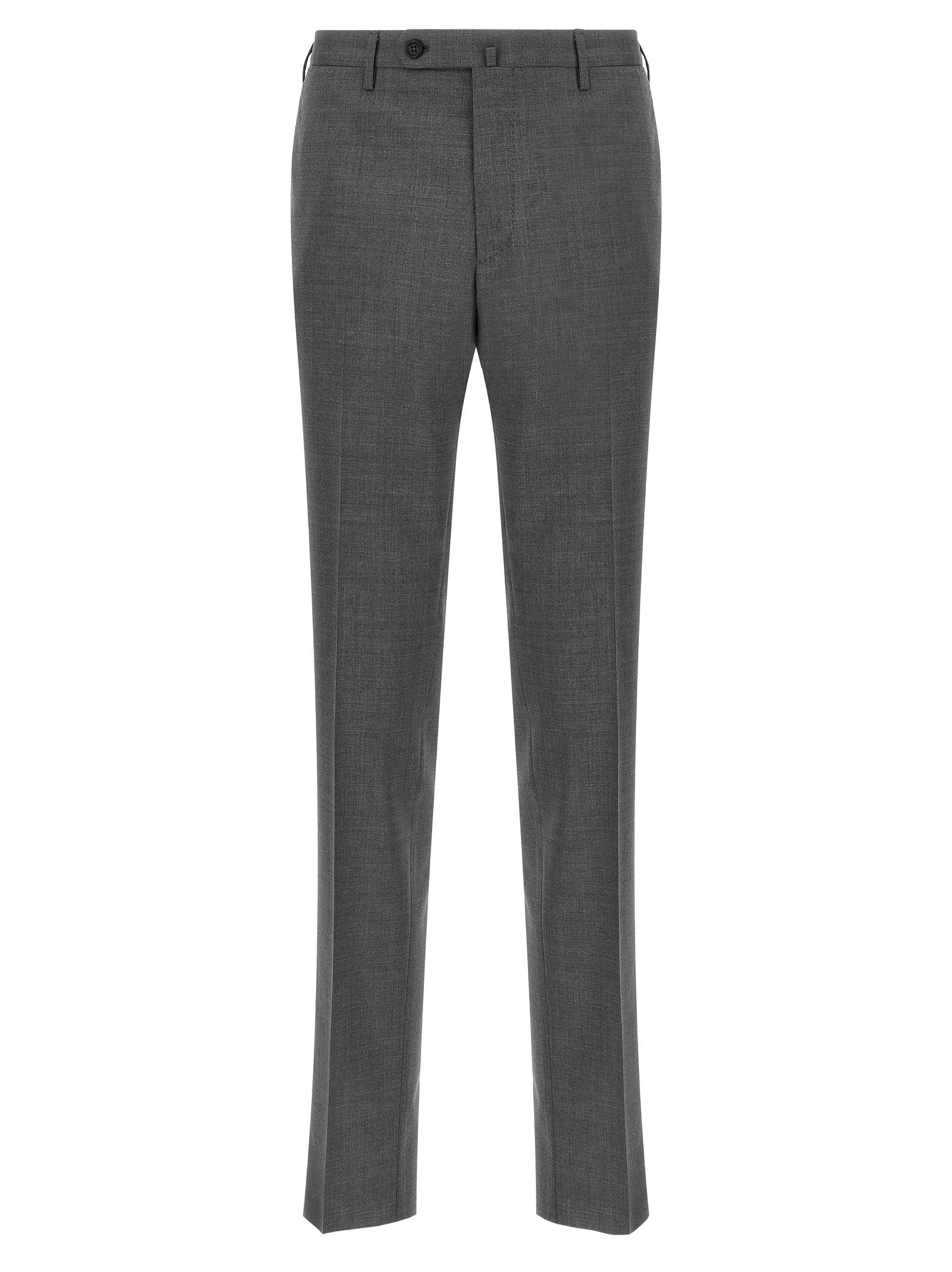 Incotex Gray Virgin Wool Dress Men's Pants