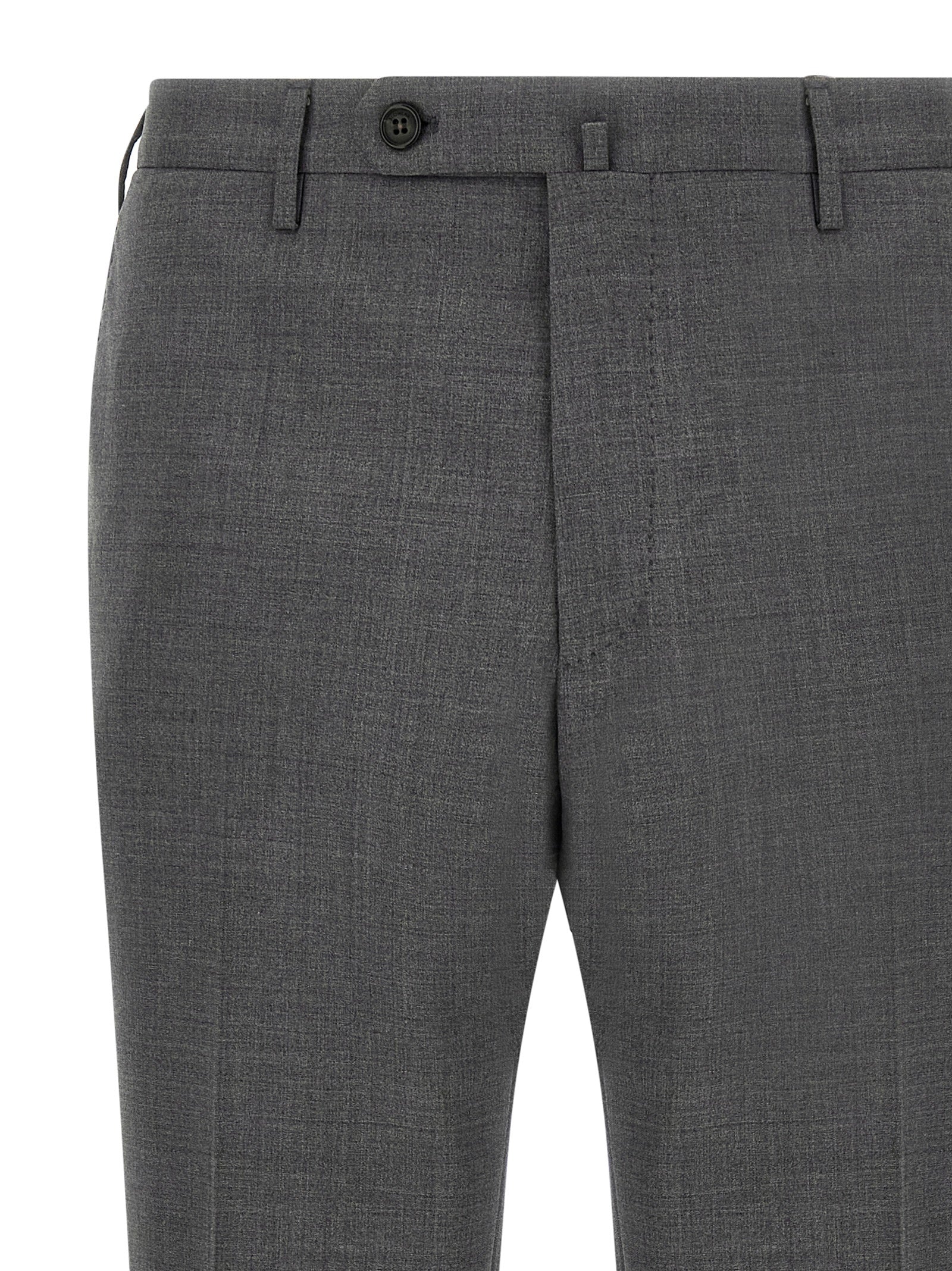 Incotex Gray Virgin Wool Dress Men's Pants