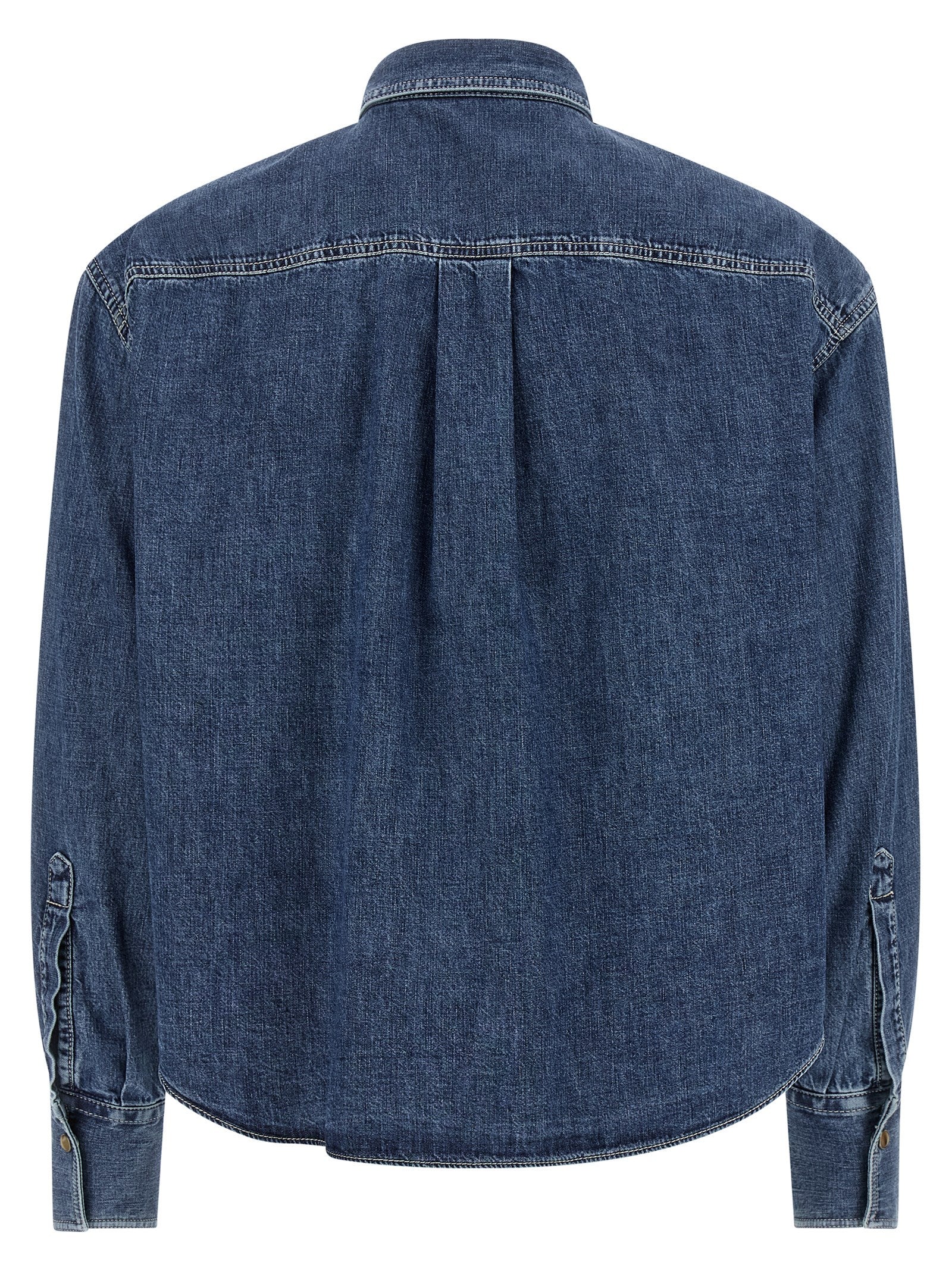 Brunello Cucinelli Blue Cotton Women's Blouse