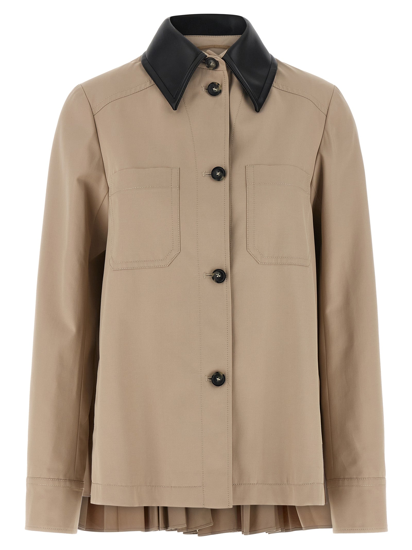Sportmax Beige Polyester Women's Coat