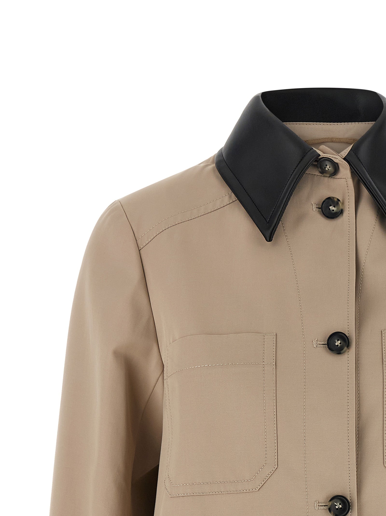 Sportmax Beige Polyester Women's Coat