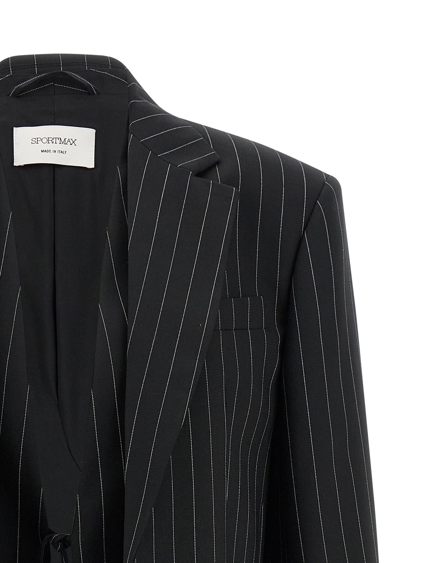 Sportmax Black Wool Women's Blazer