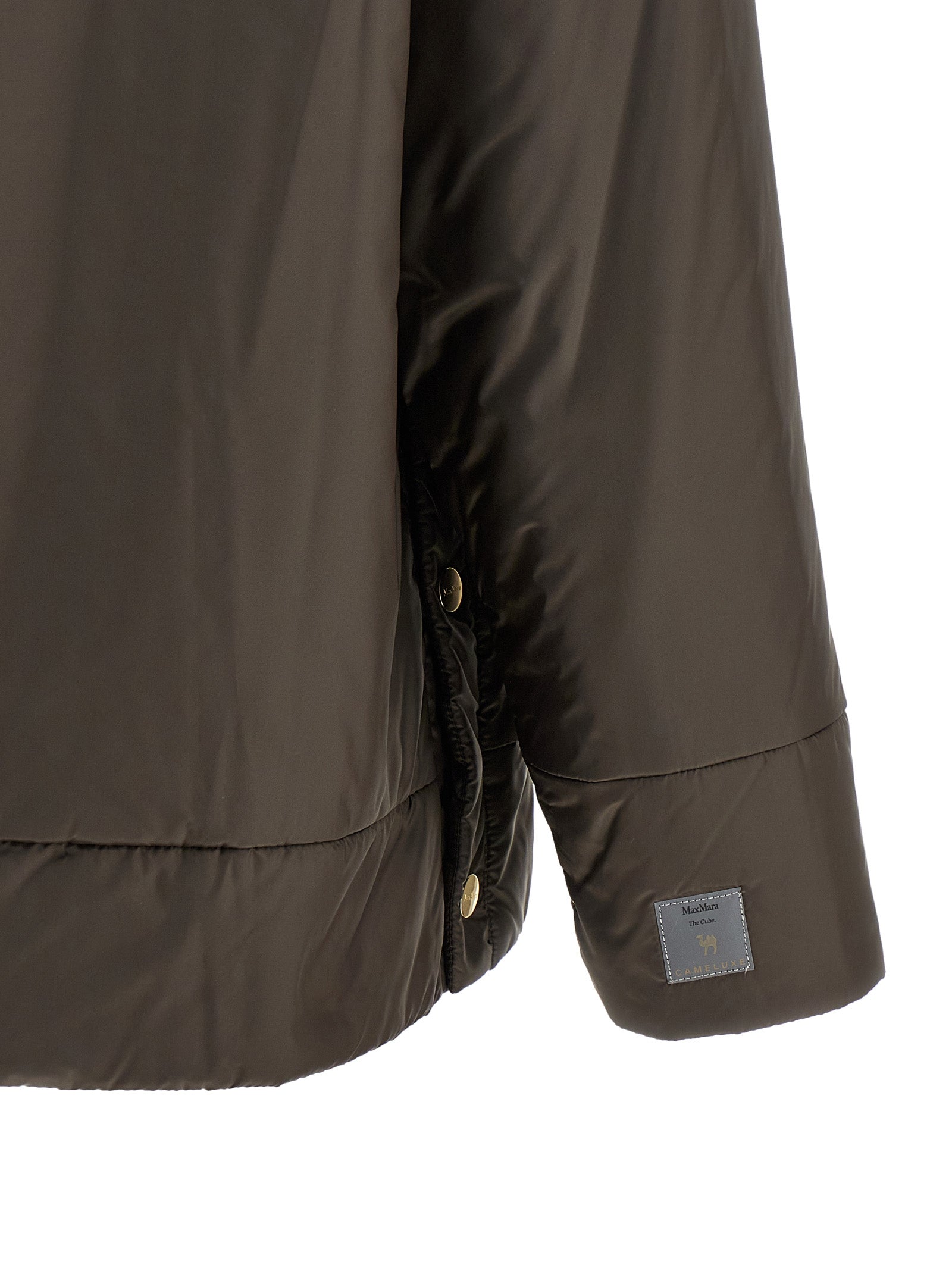 Max Mara Brown Polyester Shell Women's Jacket