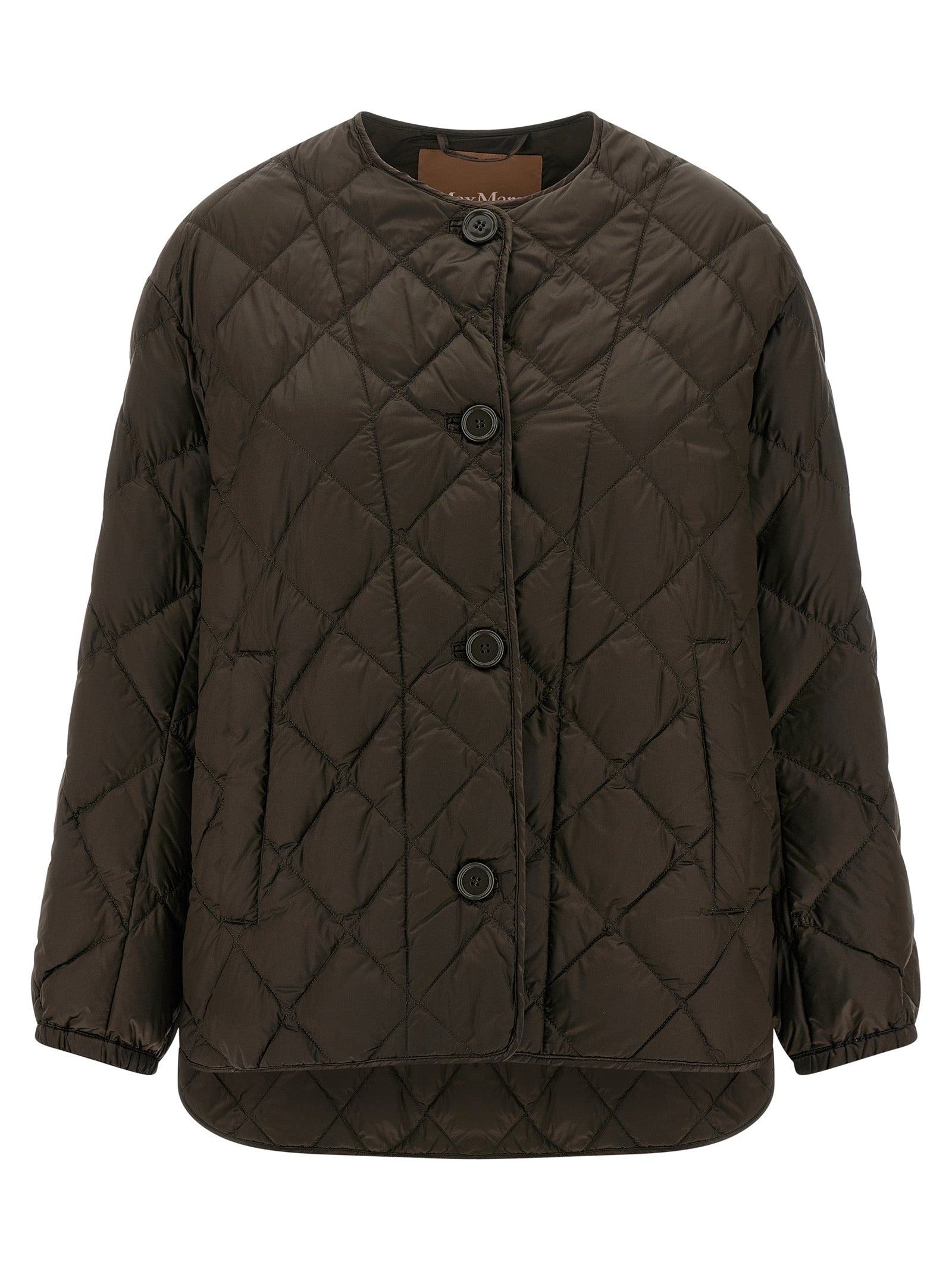 Max Mara Brown Polyamide Full-Length Women's Jacket