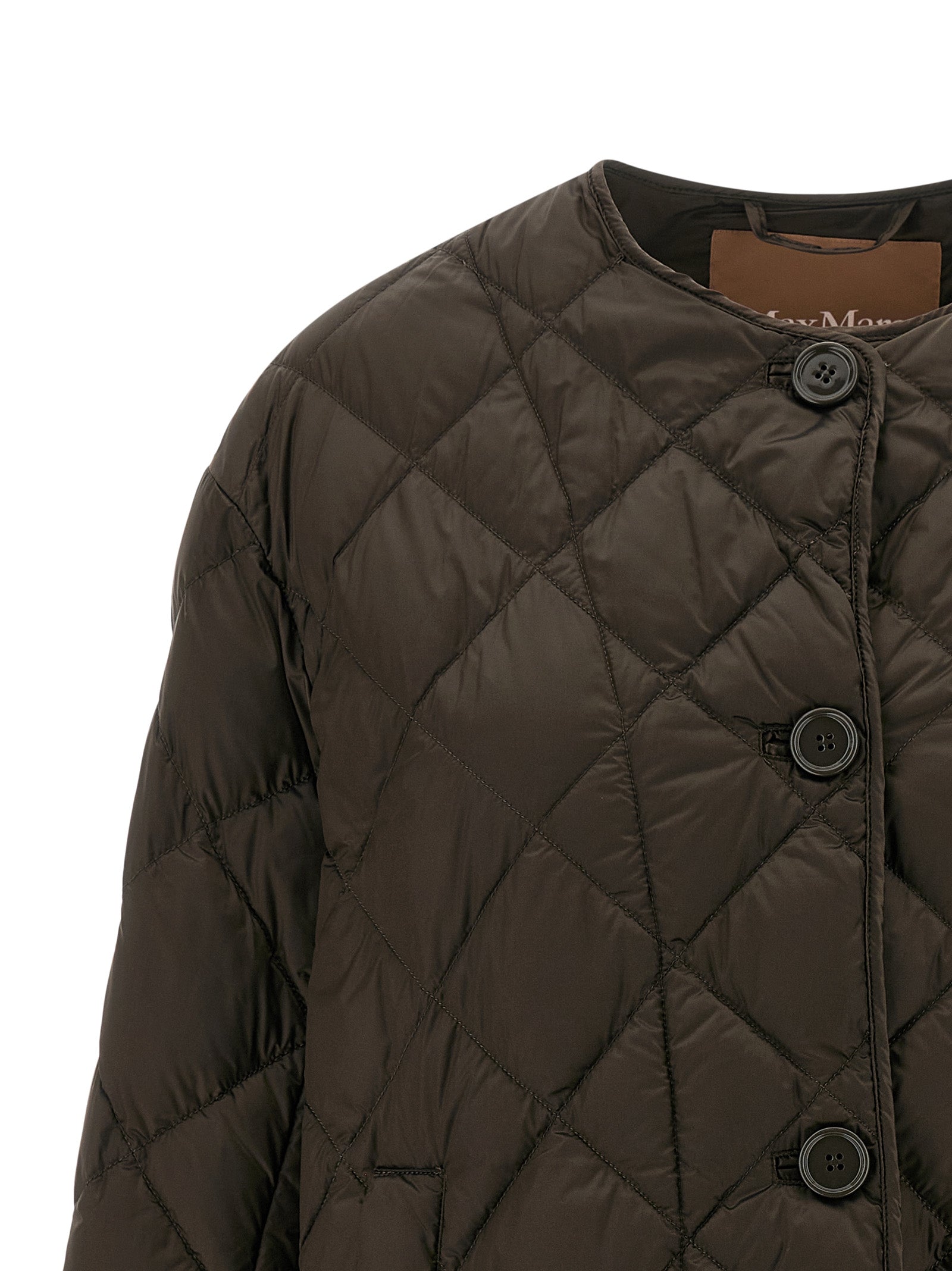 Max Mara Brown Polyamide Full-Length Women's Jacket