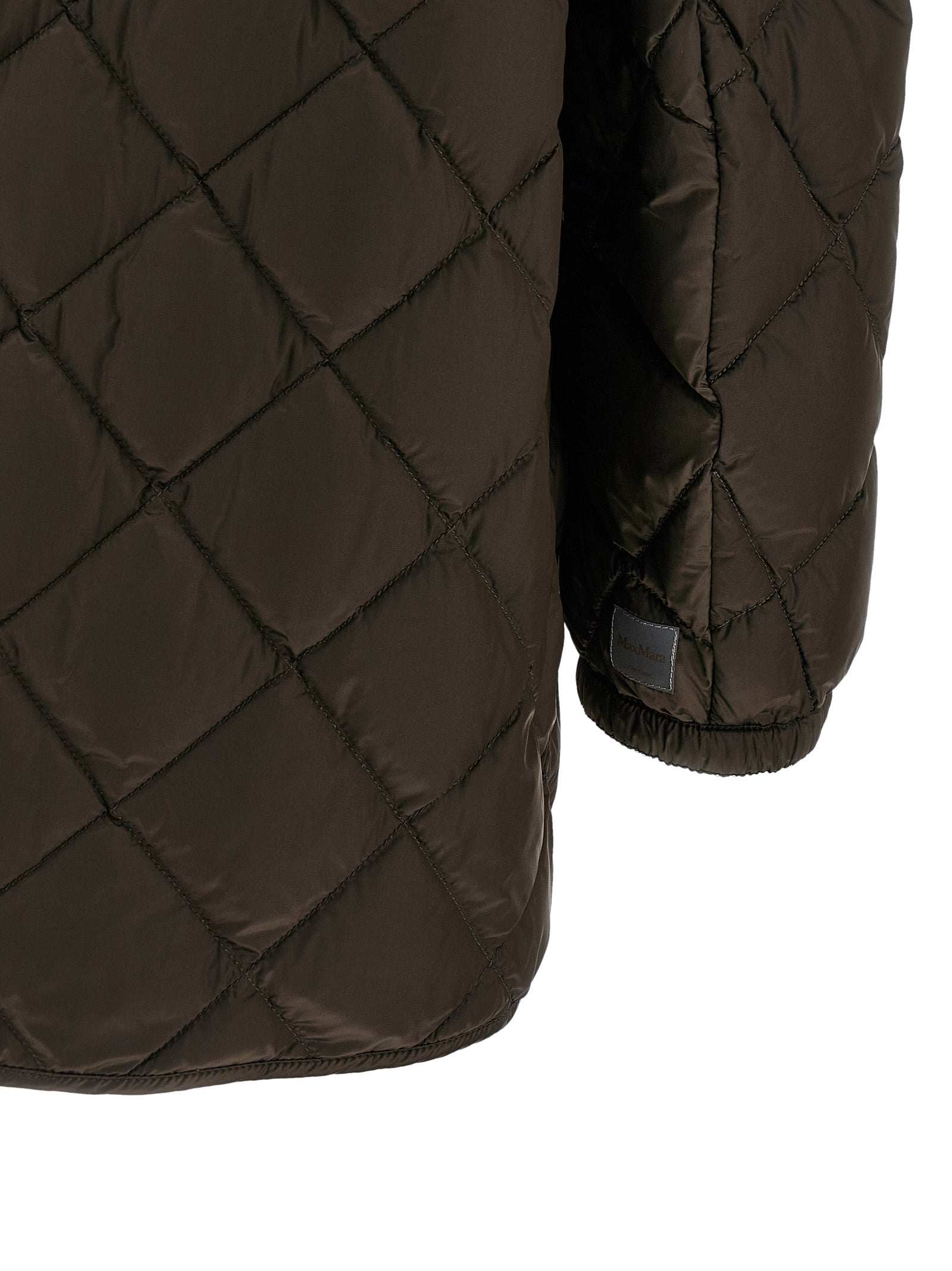 Max Mara Brown Polyamide Full-Length Women's Jacket