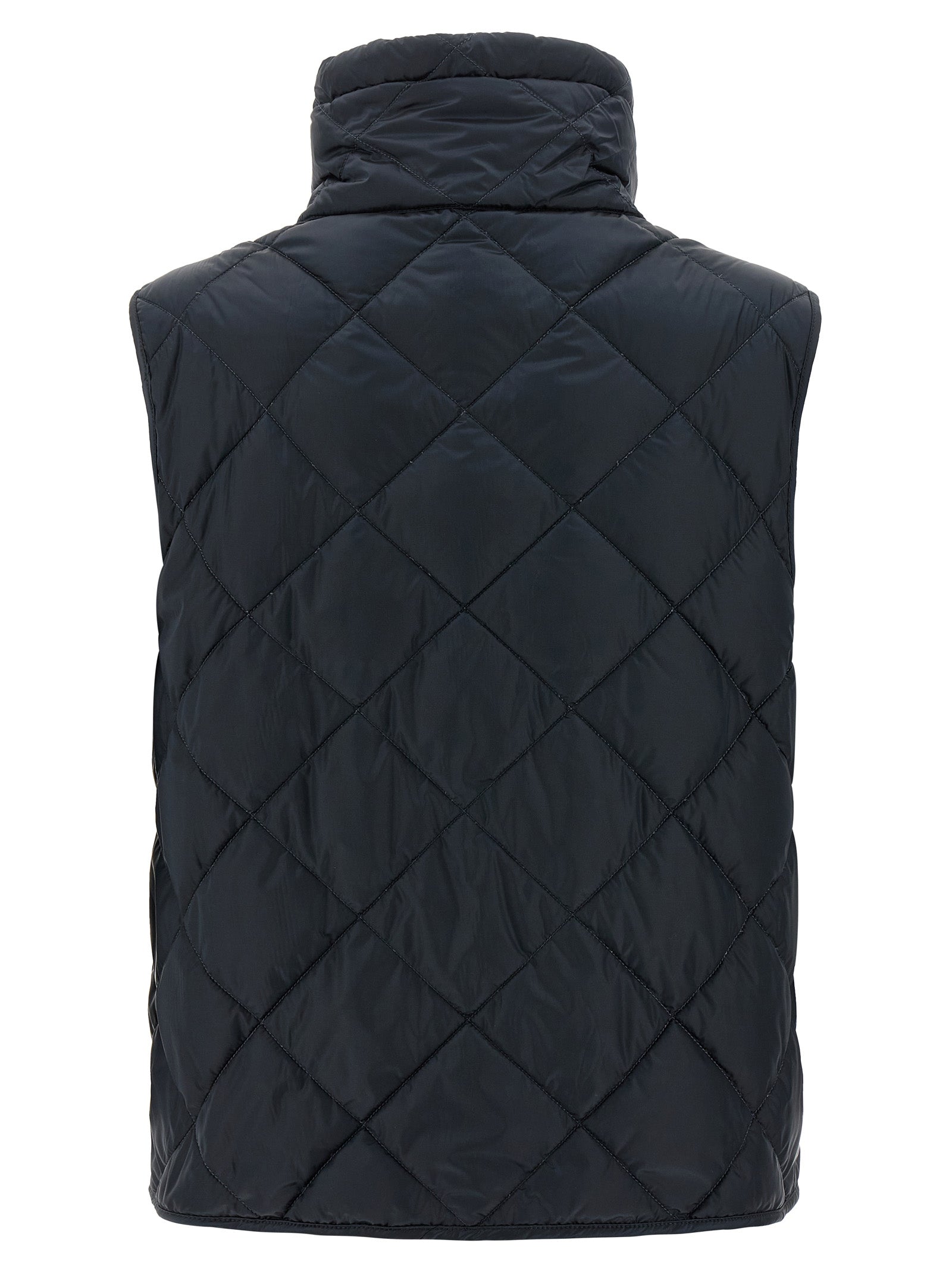 Max Mara Blue Polyamide Sleeveless Women's Jacket