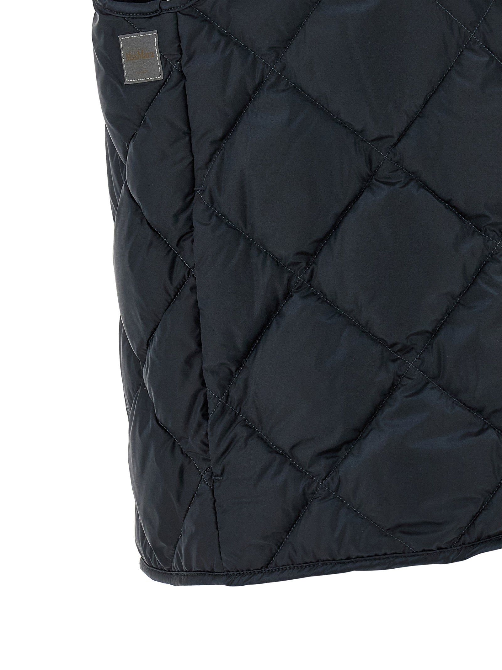 Max Mara Blue Polyamide Sleeveless Women's Jacket