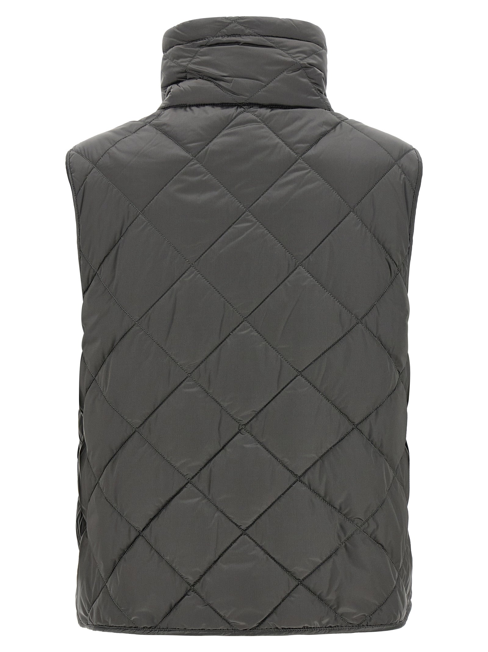 Max Mara Gray Polyamide Sleeveless Women's Jacket