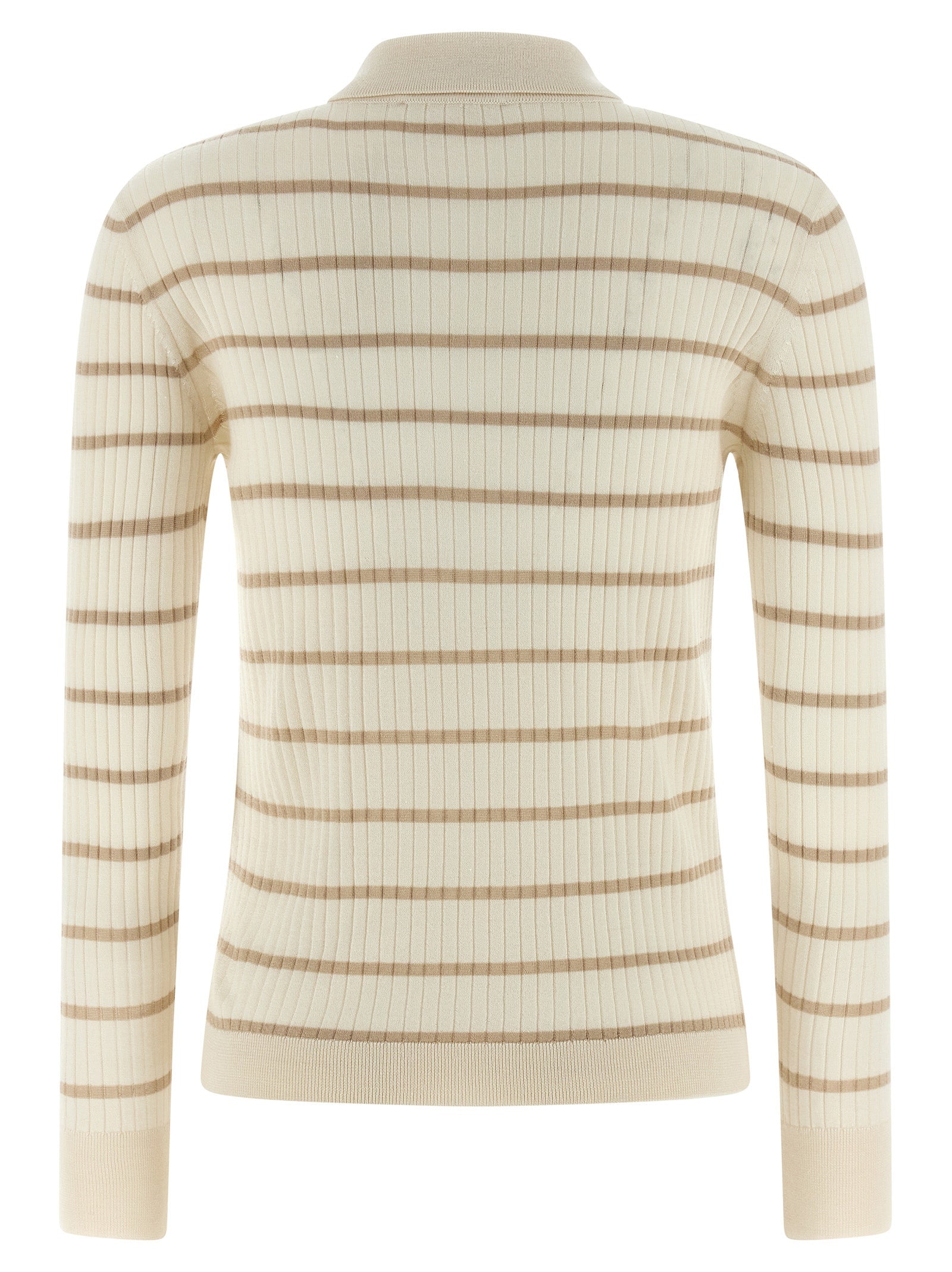 Max Mara Beige Cashmere Polo Women's Shirt