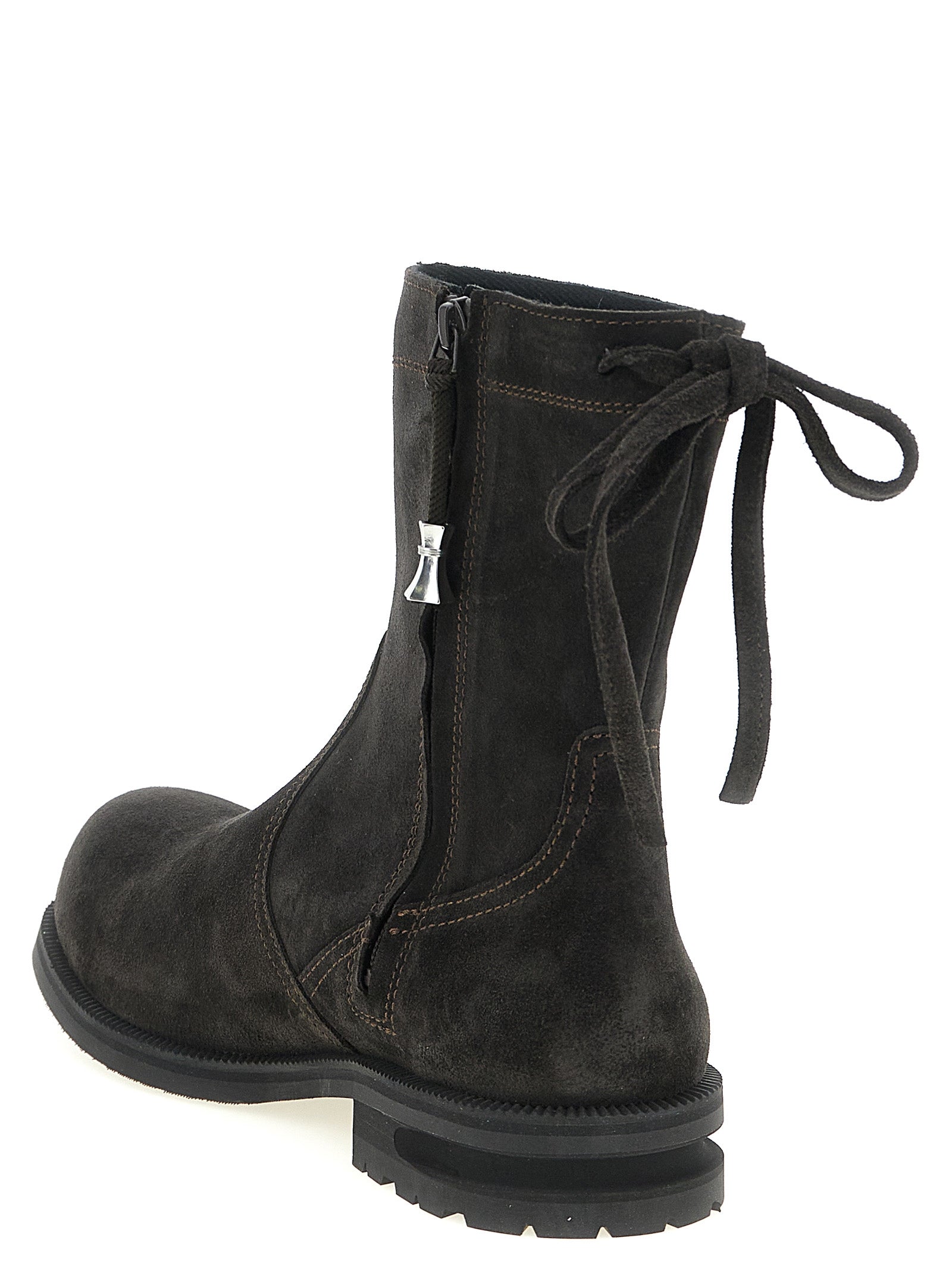 Kiko Kostadinov Brown Calfskin Ankle Men's Boots