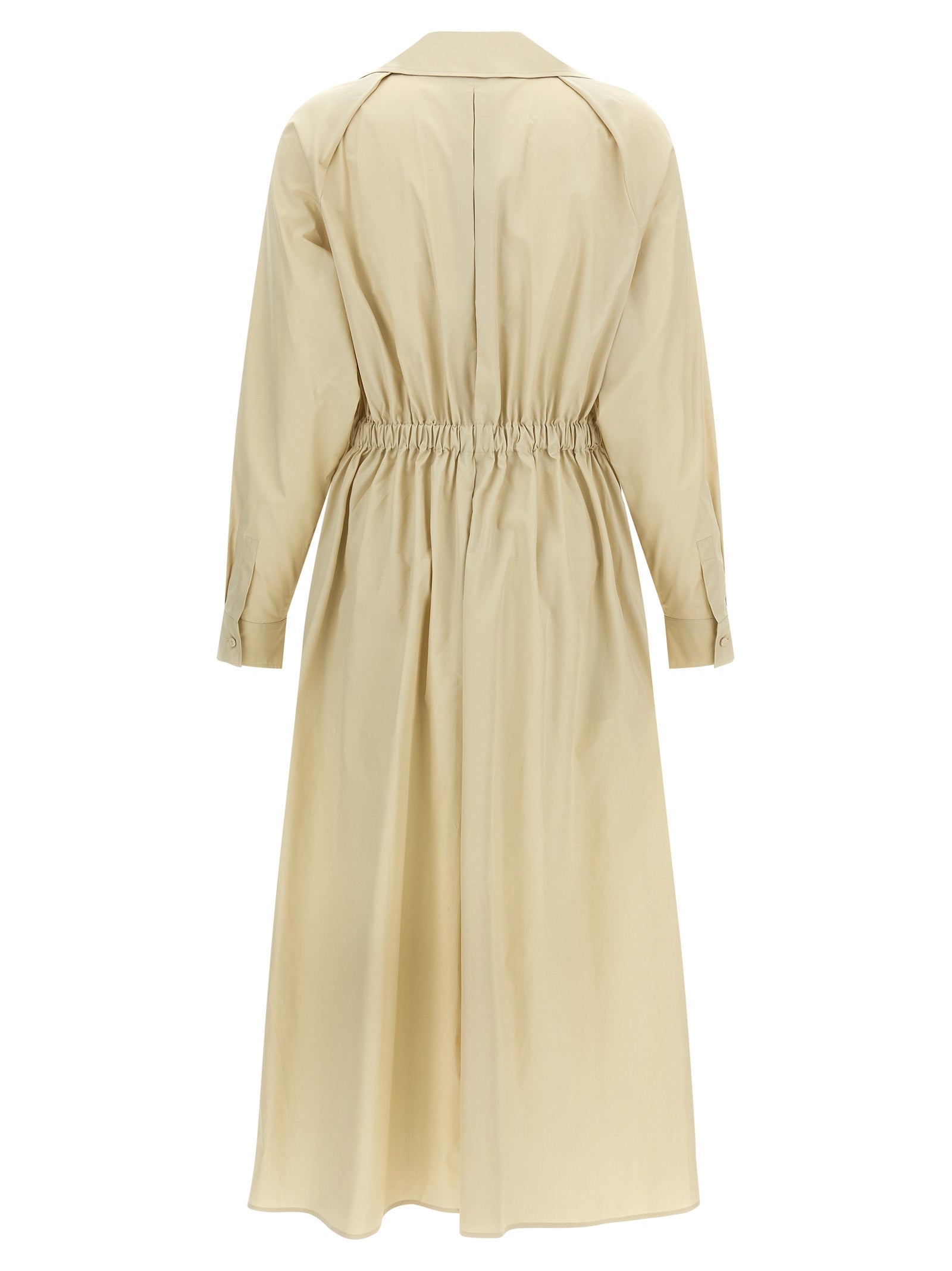 Max Mara Beige Cotton Long Women's Dress