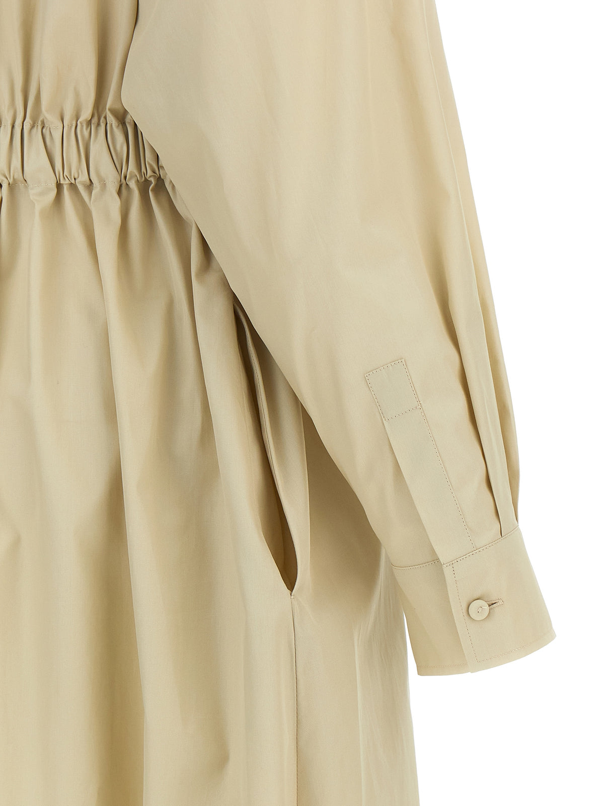 Max Mara Beige Cotton Long Women's Dress