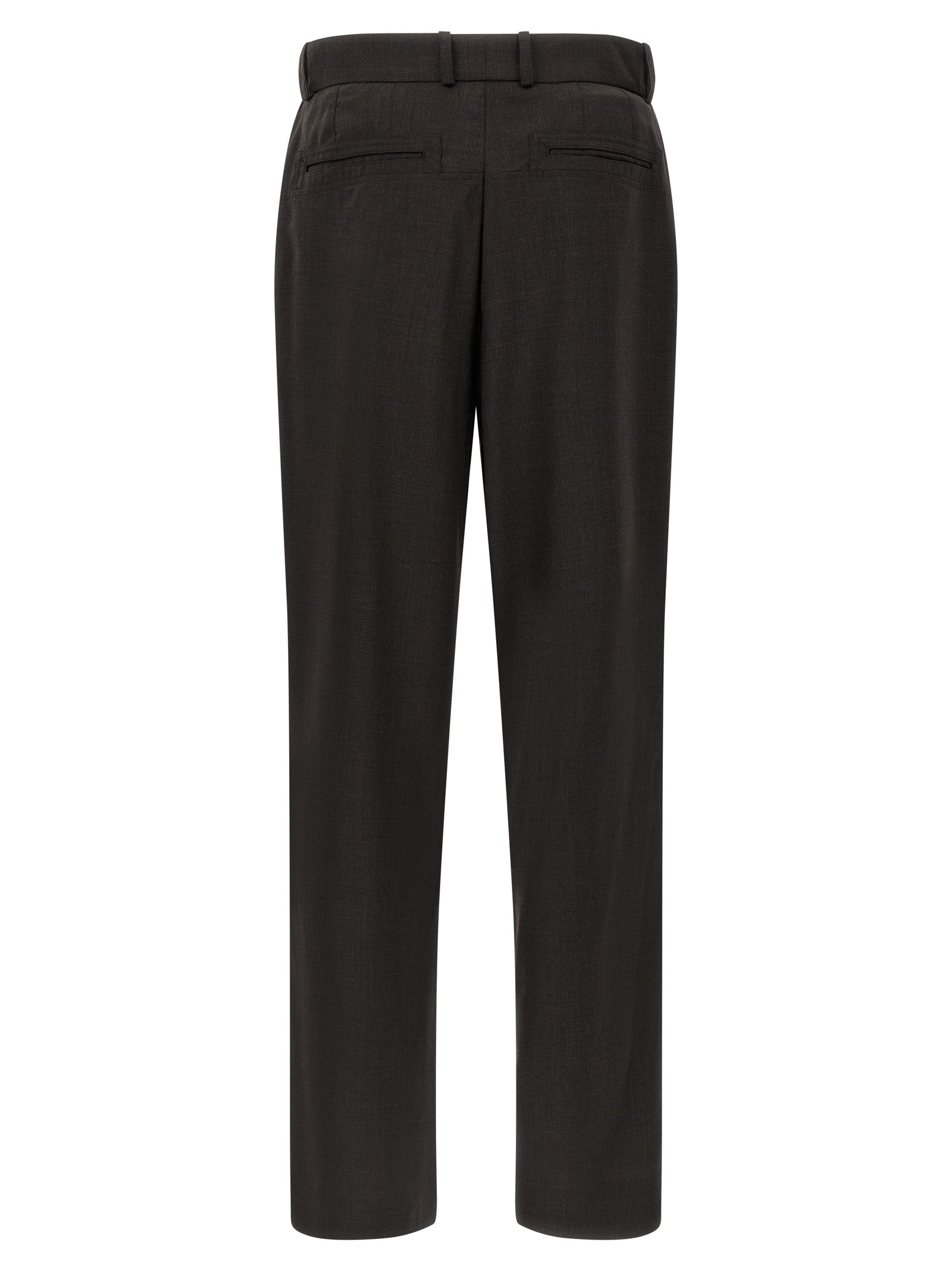 Kiko Kostadinov Brown Virgin Wool Casual Men's Pants