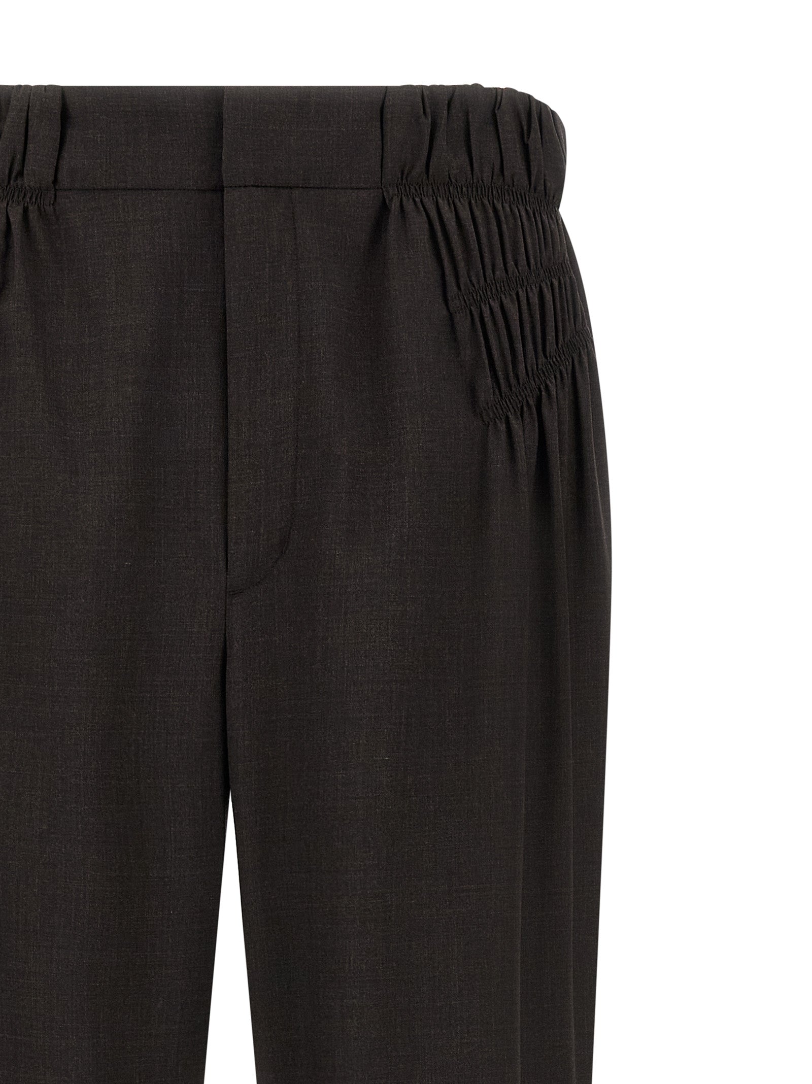Kiko Kostadinov Brown Virgin Wool Casual Men's Pants