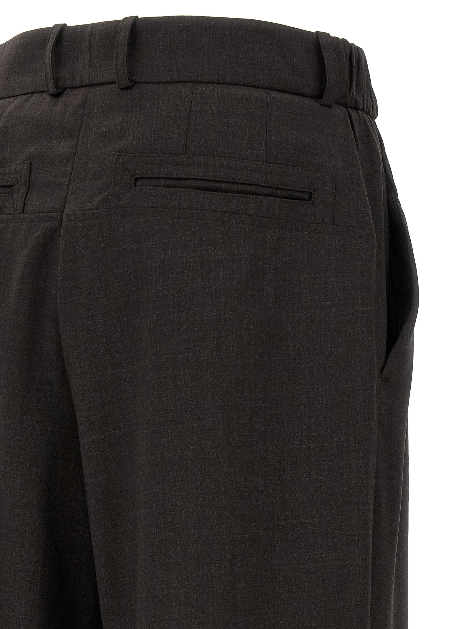 Kiko Kostadinov Brown Virgin Wool Casual Men's Pants