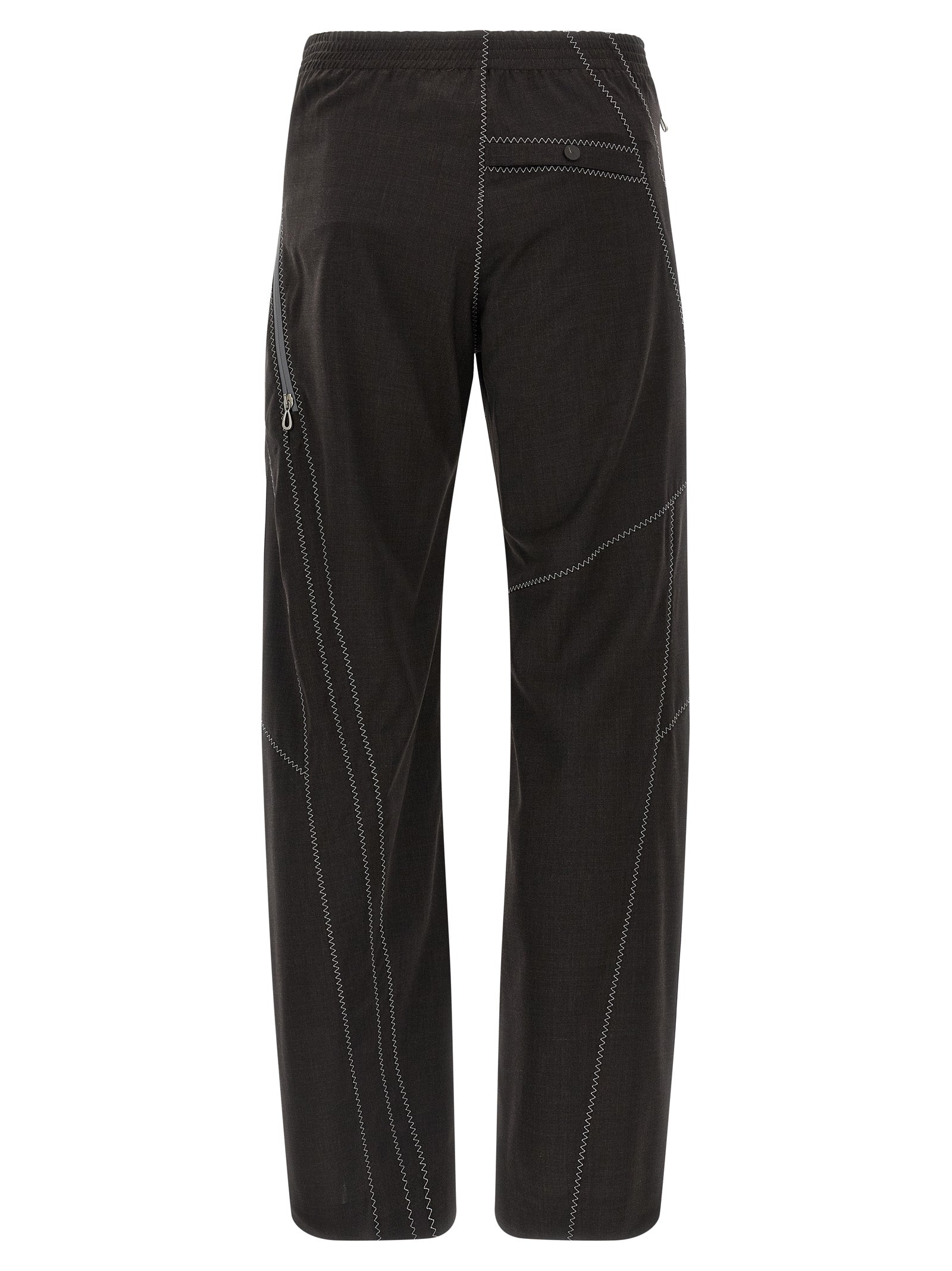 Kiko Kostadinov Brown Virgin Wool Casual Men's Pants