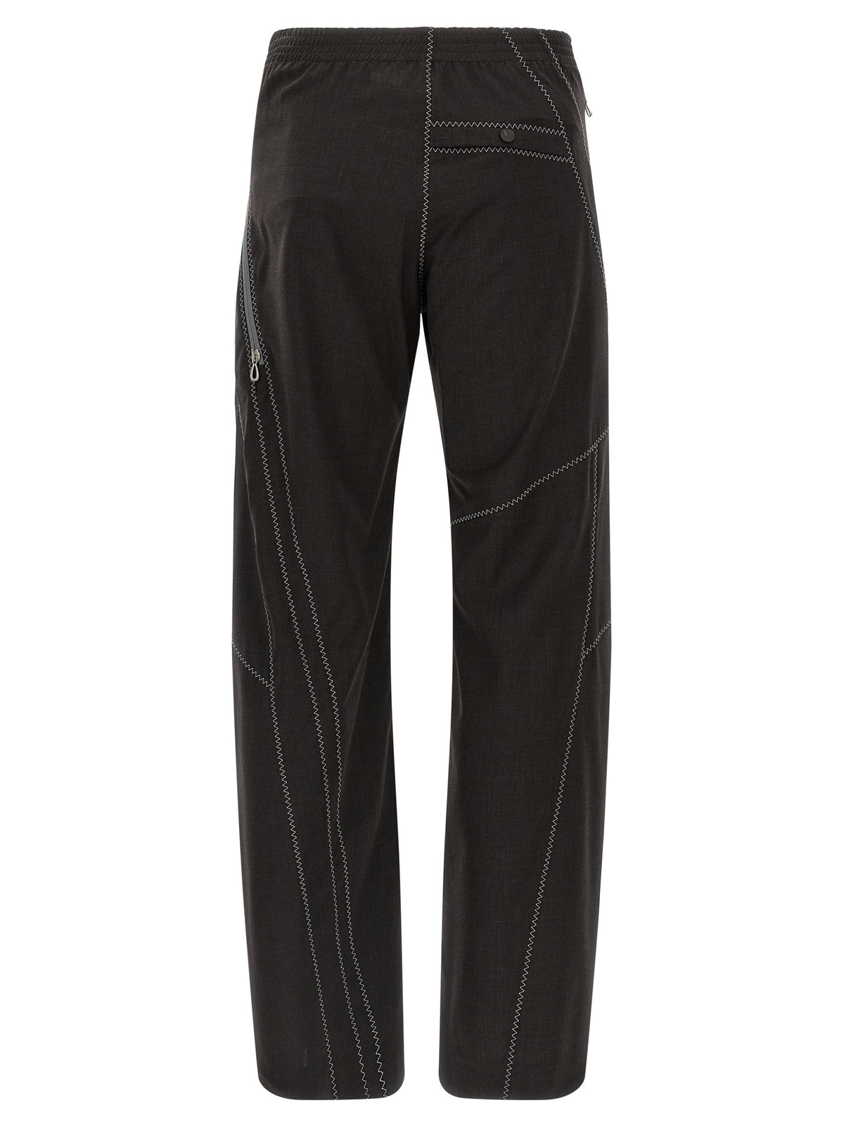Kiko Kostadinov Brown Virgin Wool Casual Men's Pants