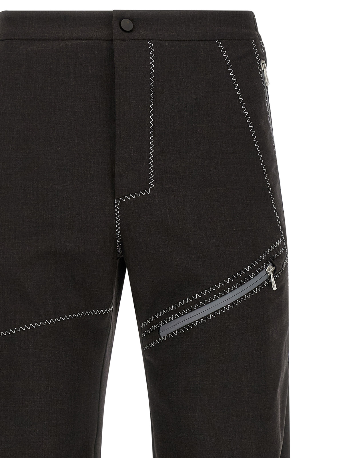 Kiko Kostadinov Brown Virgin Wool Casual Men's Pants