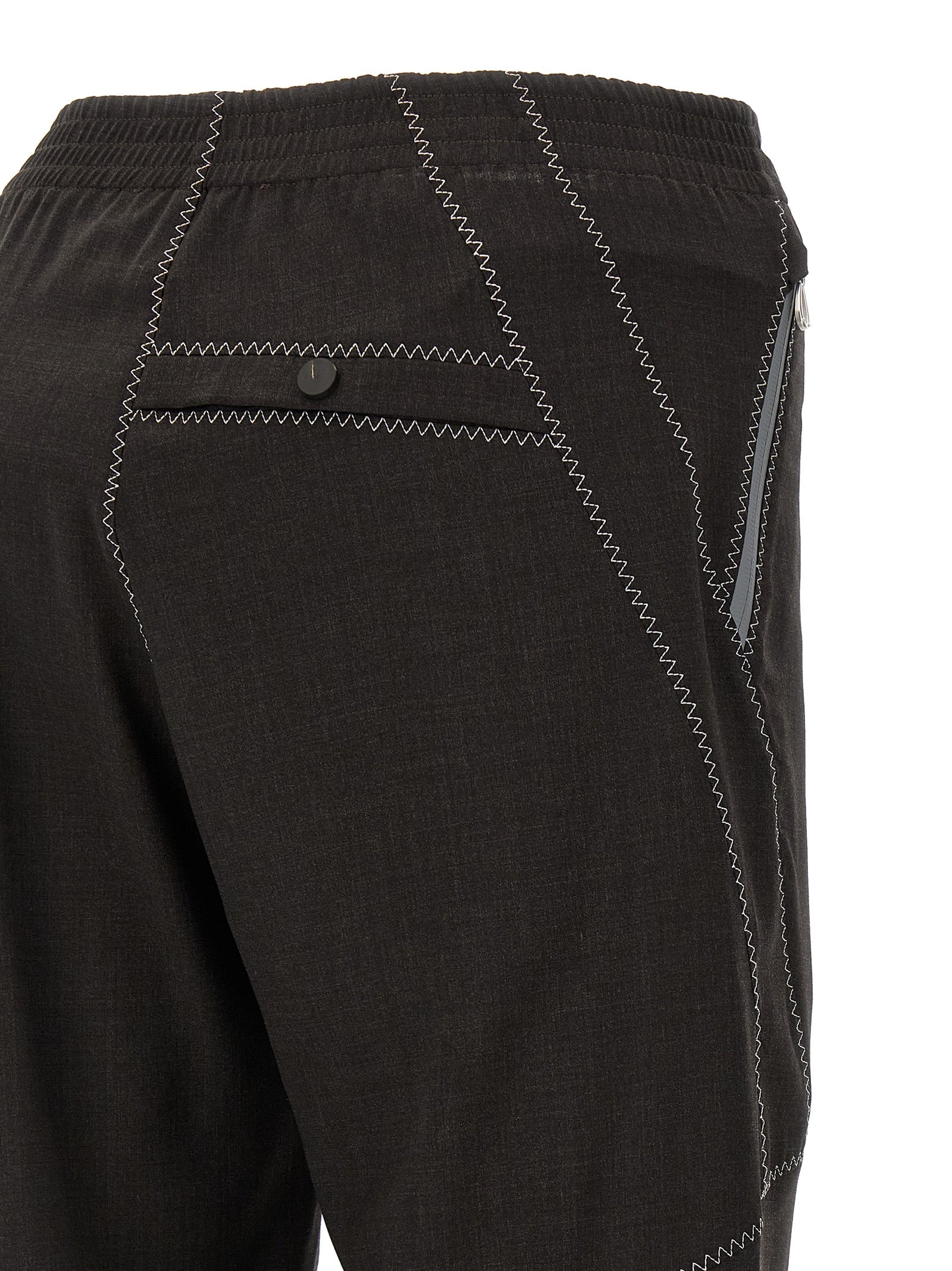 Kiko Kostadinov Brown Virgin Wool Casual Men's Pants