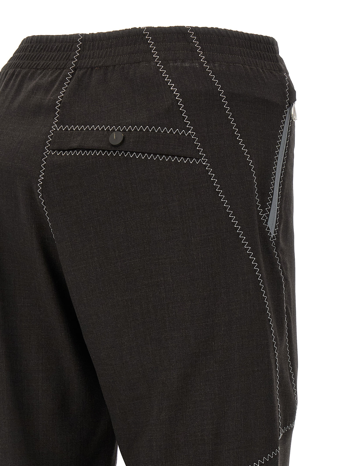 Kiko Kostadinov Brown Virgin Wool Casual Men's Pants