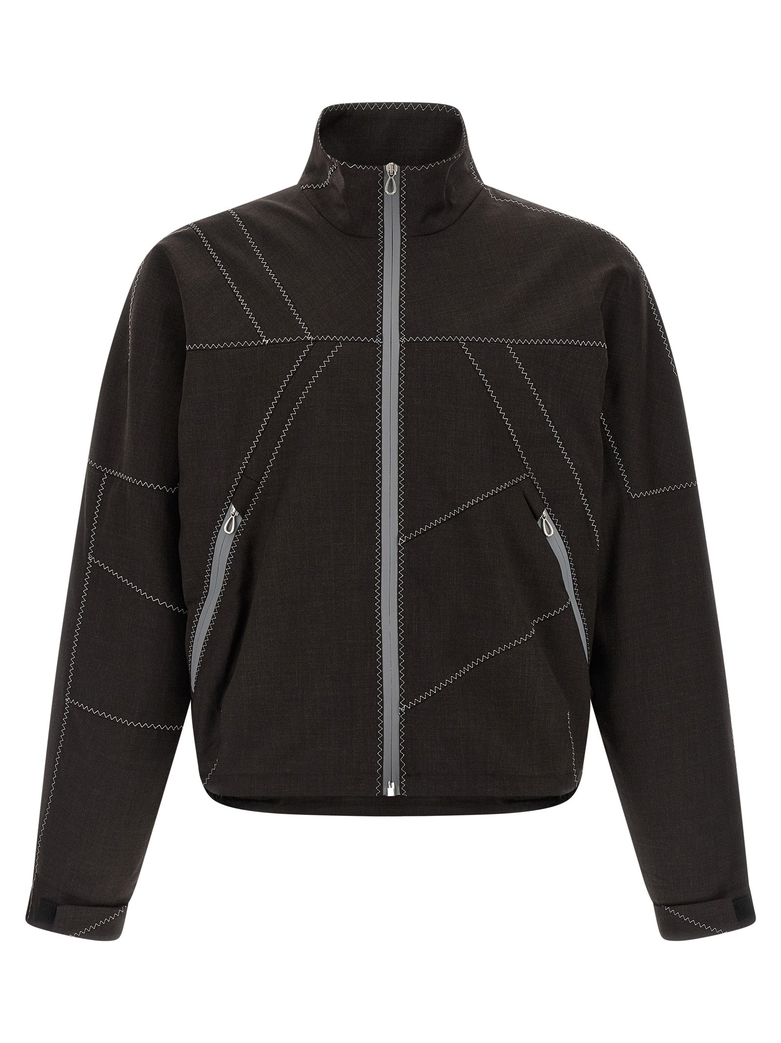 Kiko Kostadinov Brown Virgin Wool Full-Length Men's Jacket