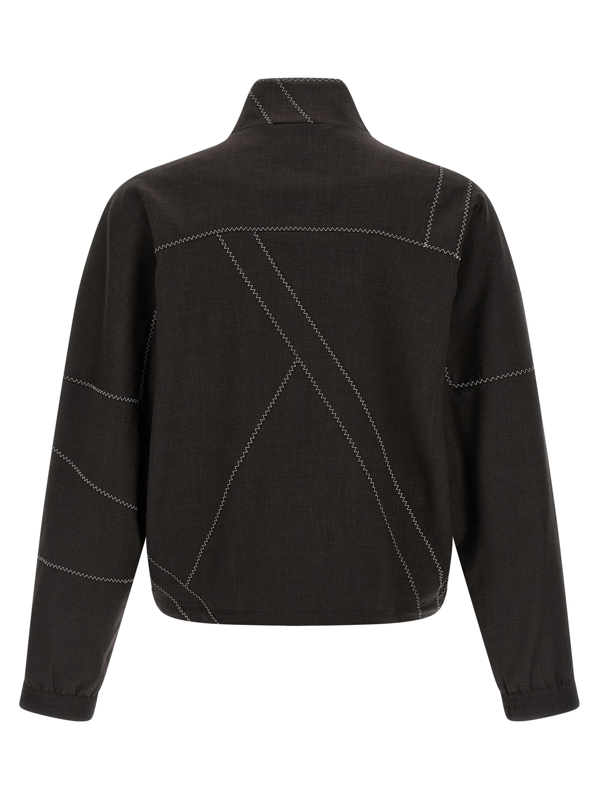 Kiko Kostadinov Brown Virgin Wool Full-Length Men's Jacket