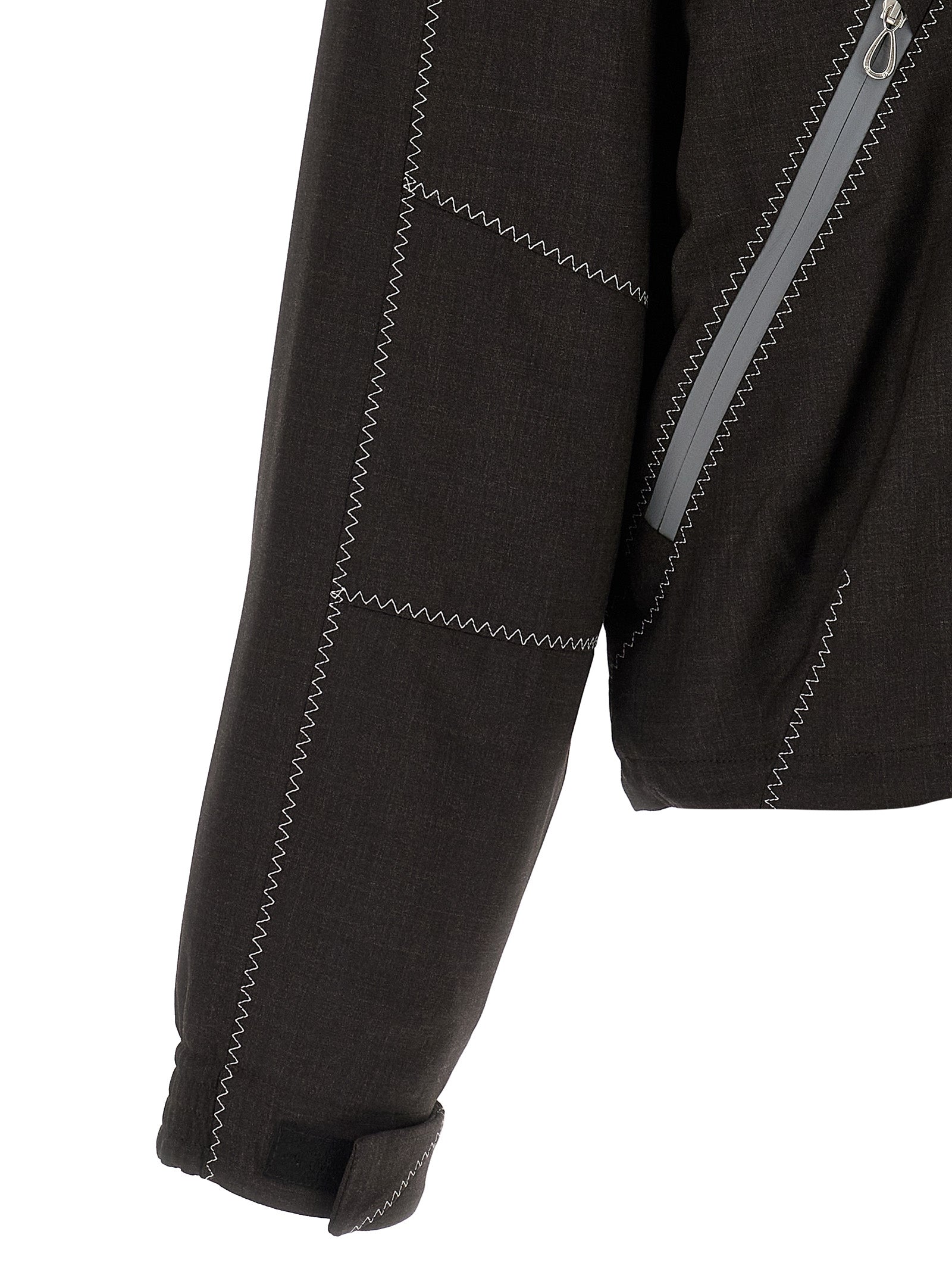 Kiko Kostadinov Brown Virgin Wool Full-Length Men's Jacket